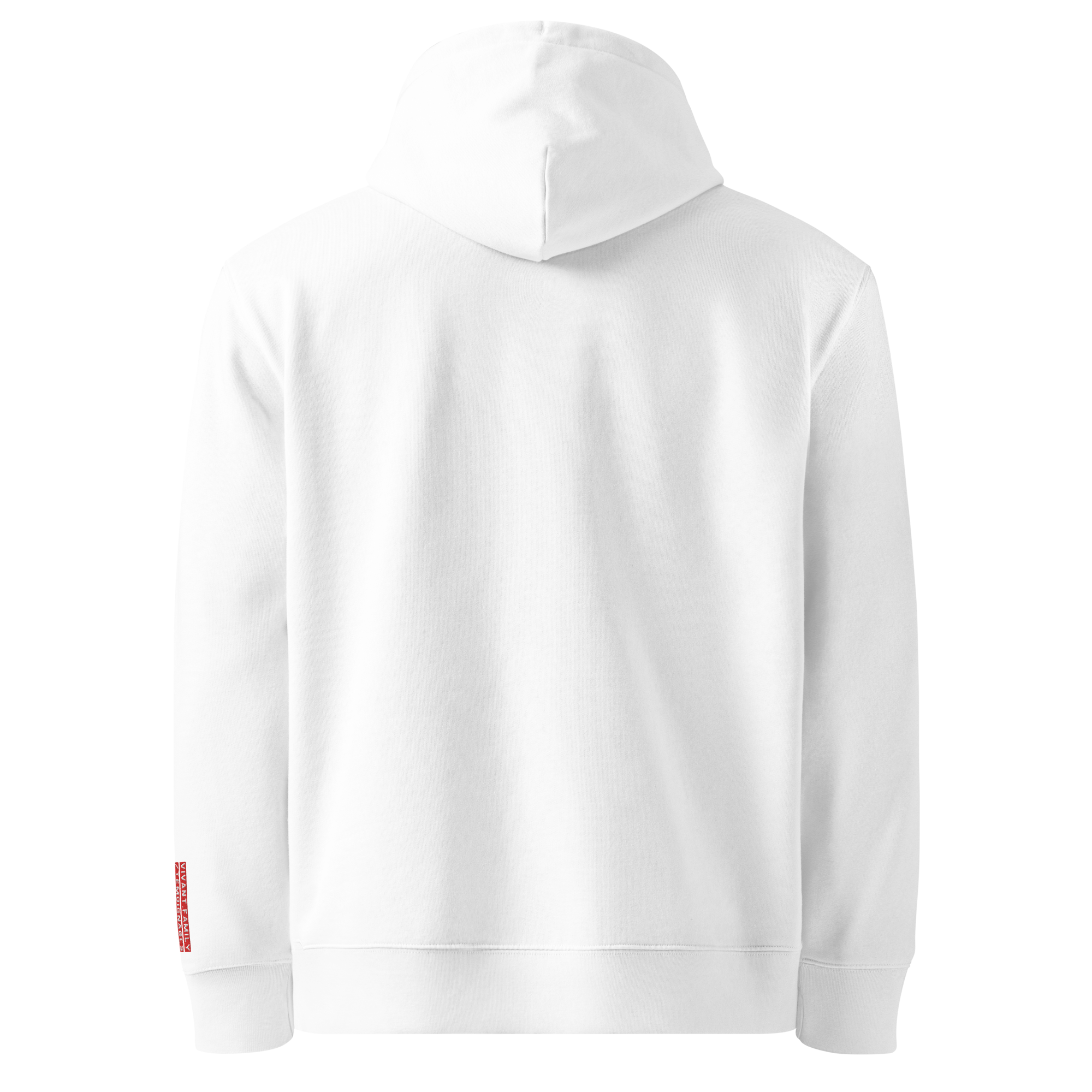 Hoodie - Lettres vintage - Blanc