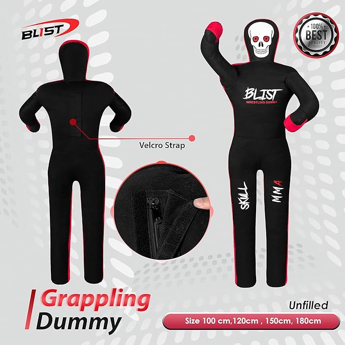 Blist MMA Dummy Judo Grappling Dummy Punching Bag Brazilian BJJ JIU Jitsu Sitting Position Dummy Wrestling Martial Arts Boxing Karate Training Dummy