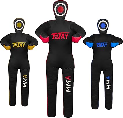 T=JAY MMA standing position grappling dummy for jiu jistu Brazilian BJJ, wrestling, judo karate throwing, and dummy for submission, UNFILLED