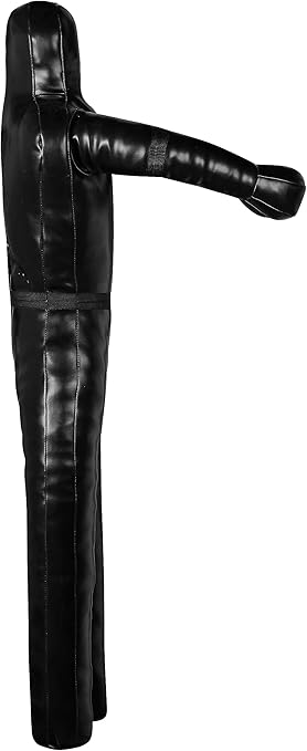 Black Rexine MMA grappling dummy for wrestling, submission, judo and bjj an UNFILLED dummy