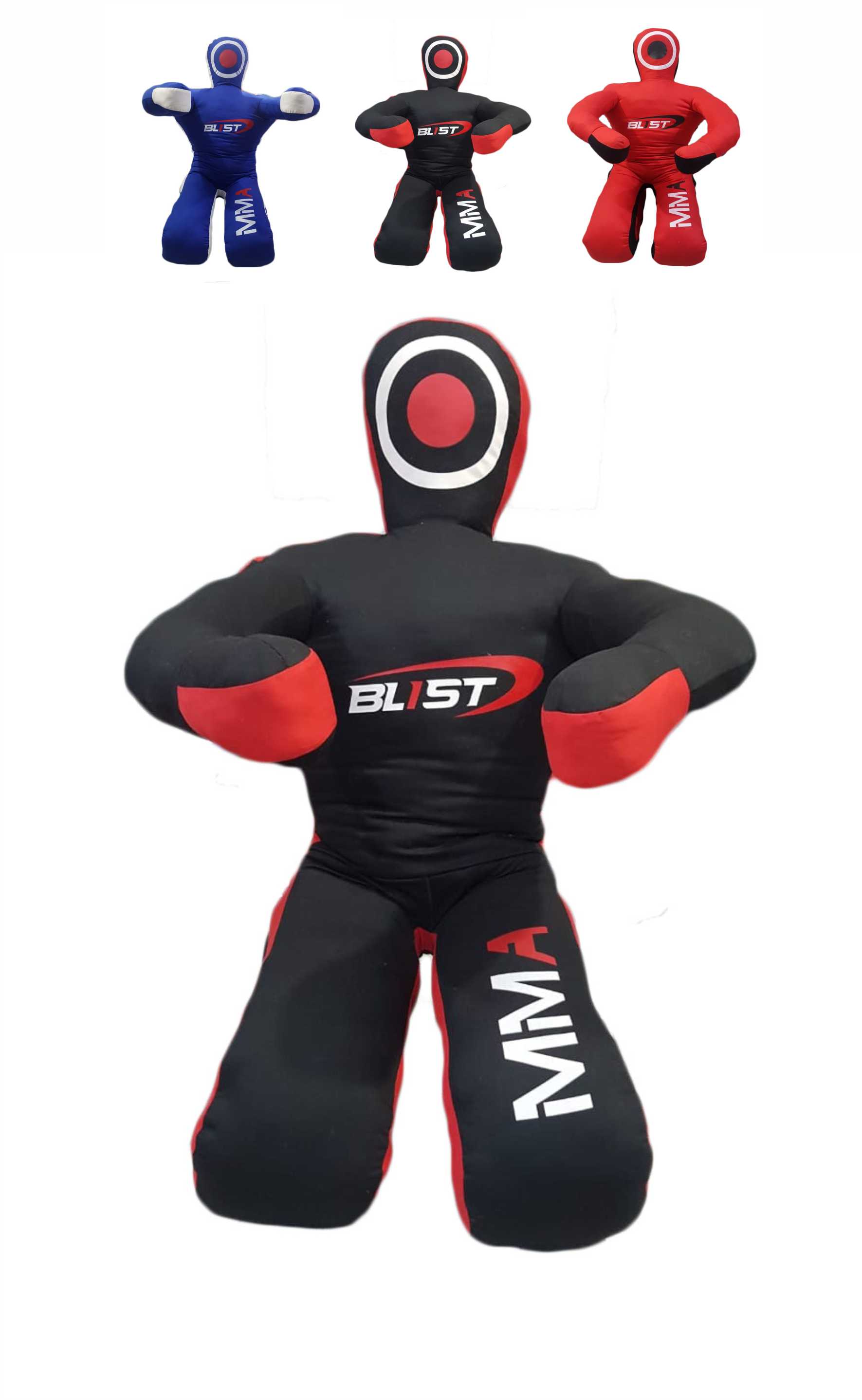 Blist Black Canvas Sitting MMA Dummy for Judo, Wrestling, Martial Arts, Boxing, Karate Training Unfilled bag