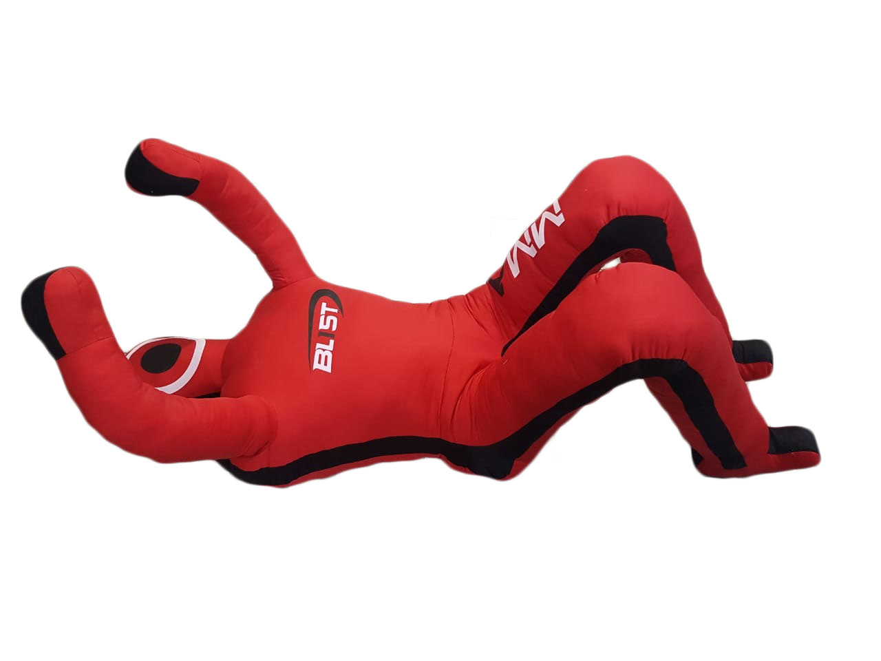 Blist Red Canvas Sitting MMA Dummy for Judo, Wrestling, Martial Arts, Boxing, Karate Training Unfilled bag