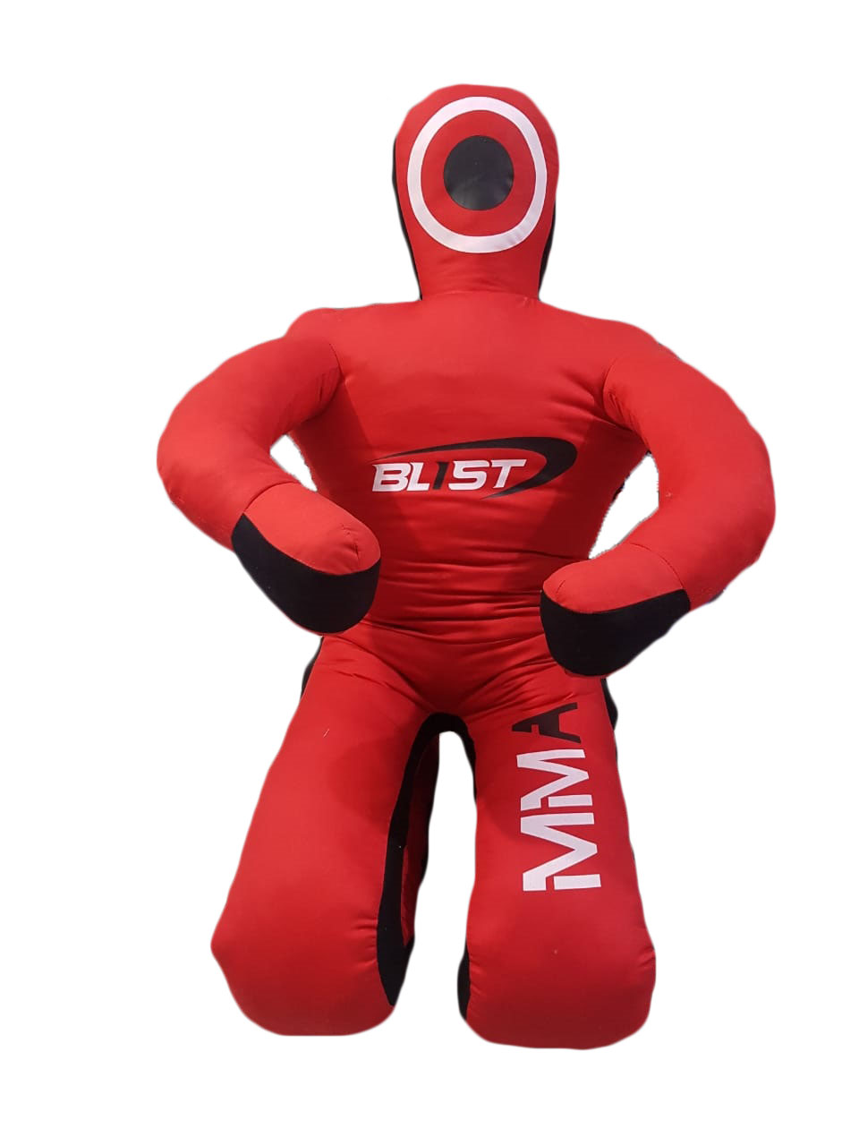 Blist Red Canvas Sitting MMA Dummy for Judo, Wrestling, Martial Arts, Boxing, Karate Training Unfilled bag