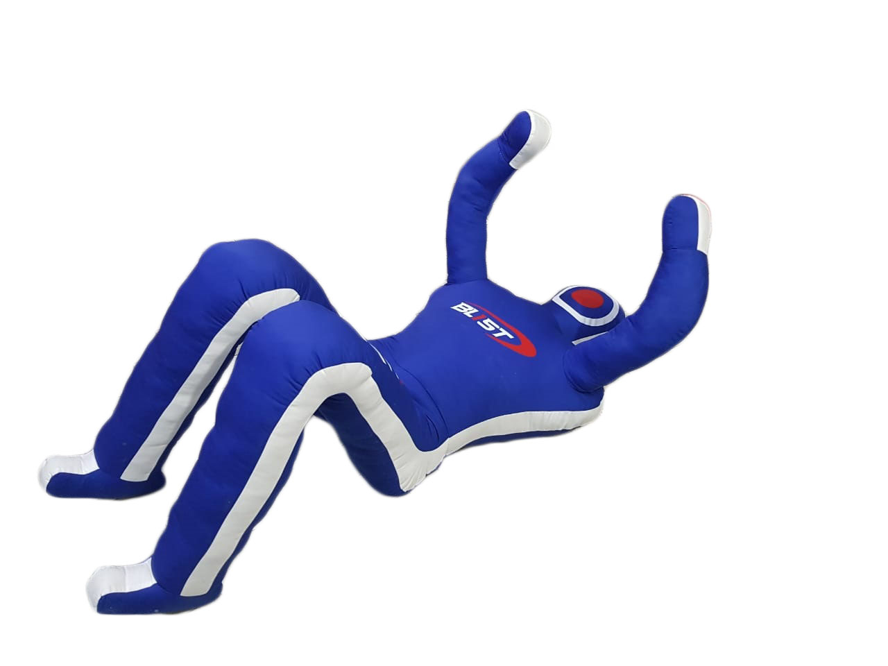 Blist Blue Canvas Sitting MMA Dummy for Judo, Wrestling, Martial Arts, Boxing, Karate Training Unfilled bag