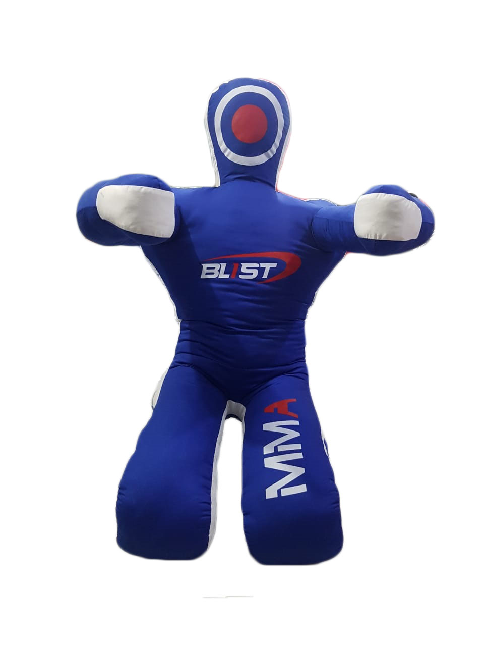 Blist Blue Canvas Sitting MMA Dummy for Judo, Wrestling, Martial Arts, Boxing, Karate Training Unfilled bag