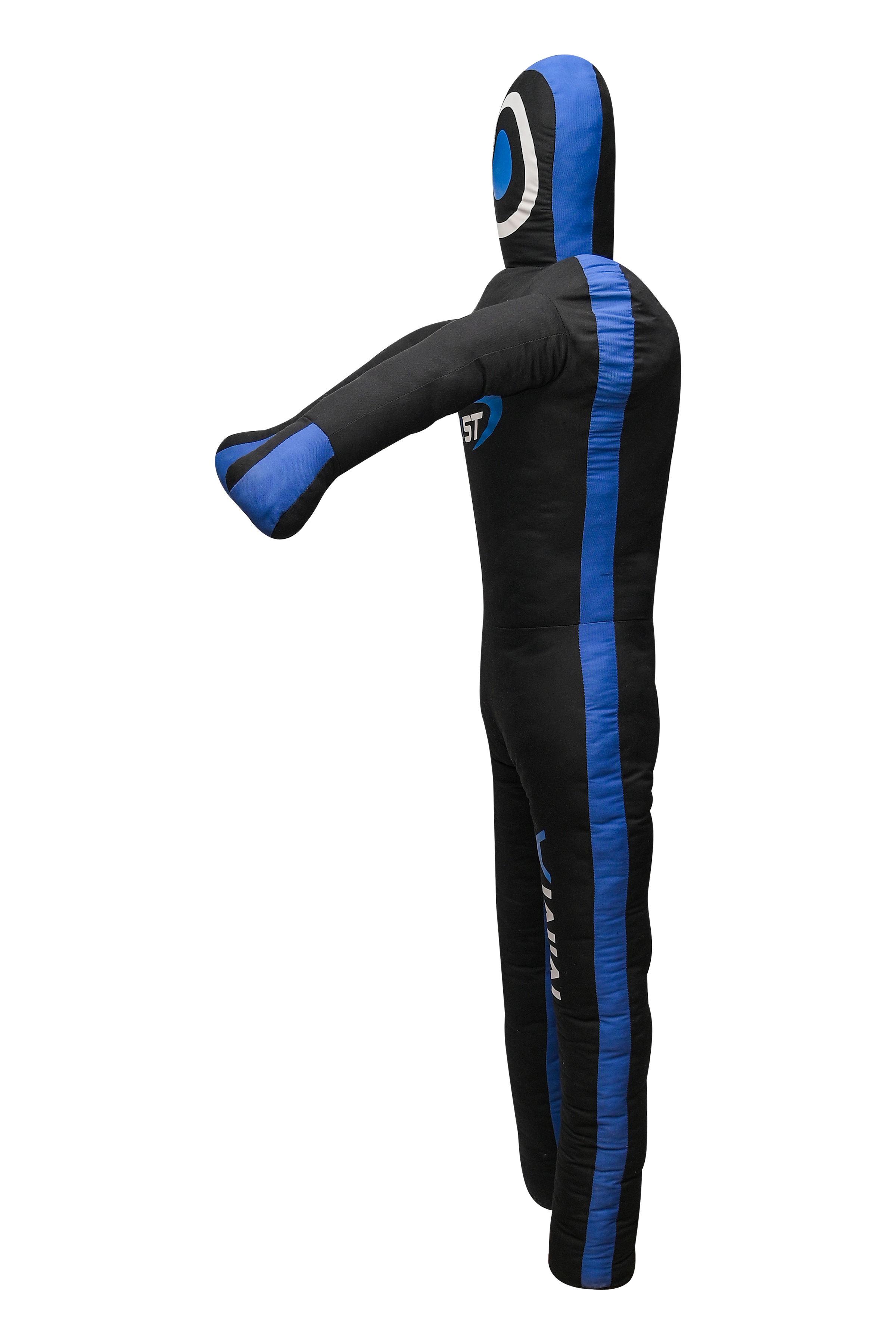 Blist Black/Blue Canvas MMA standing position grappling dummy for jiu jistu Brazilian BJJ, wrestling, judo karate throwing, and dummy for submission, UNFILLED