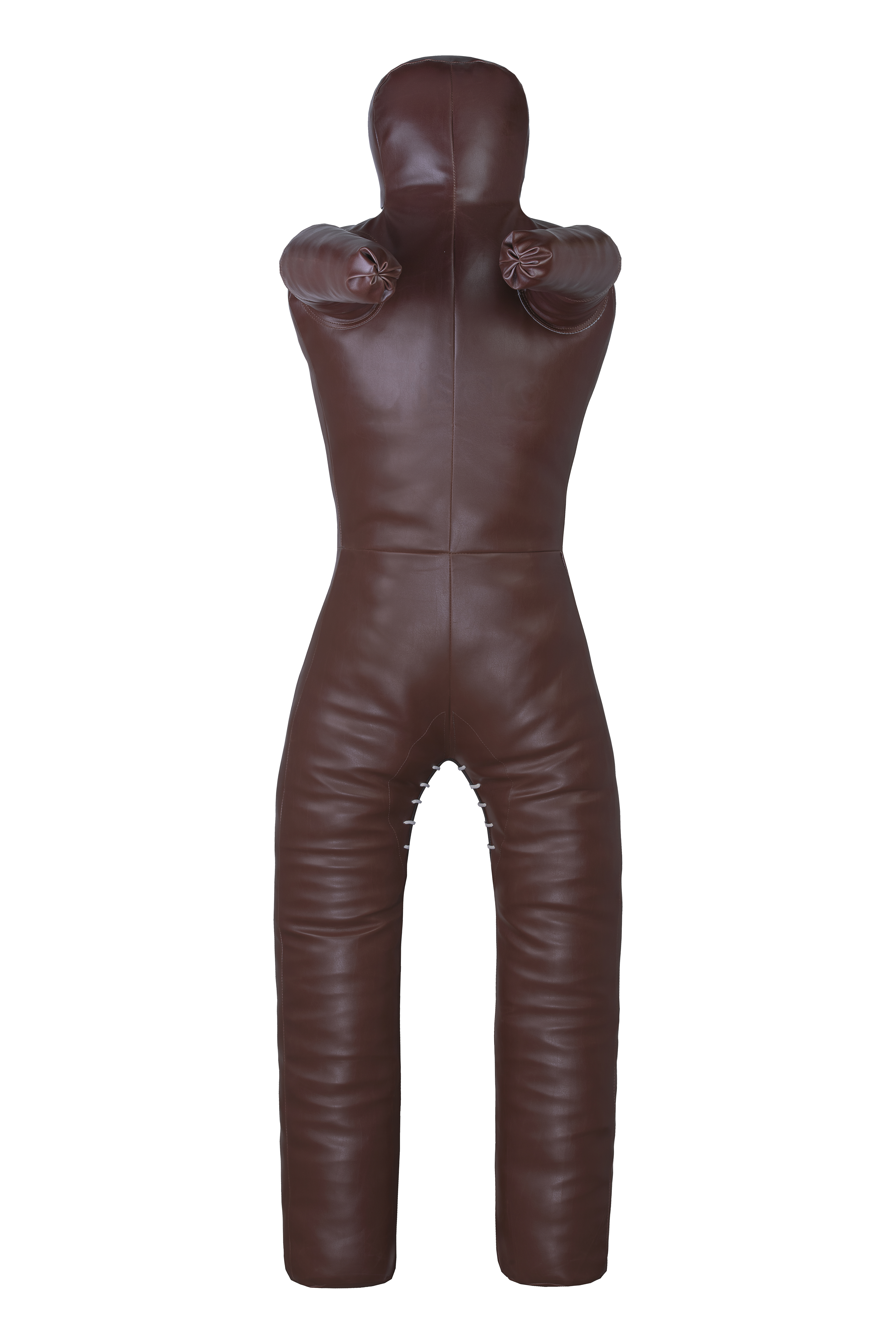 Brown Rexine MMA grappling dummy for wrestling, submission, judo and bjj an UNFILLED dummy