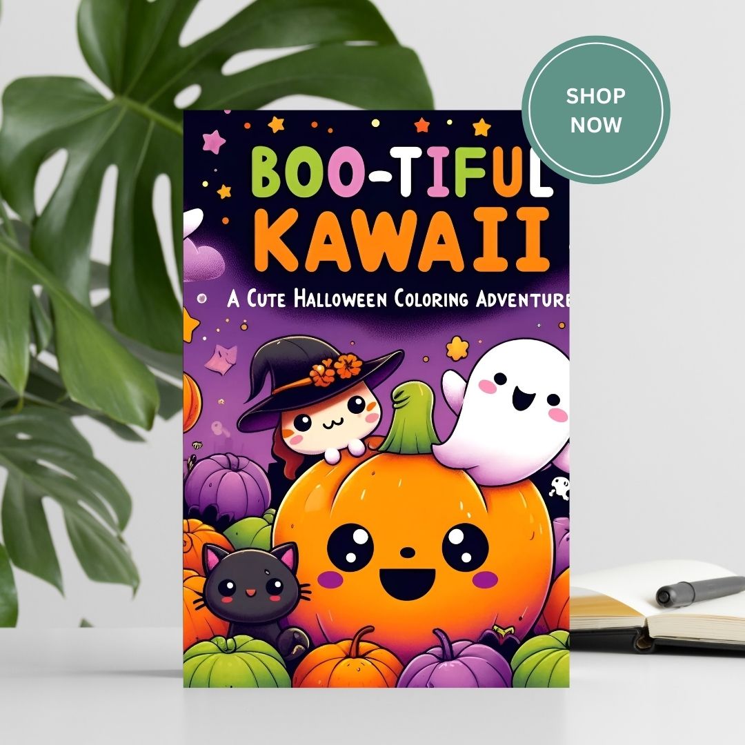 Boo-tiful Kawaii: A Cute Halloween Coloring Book Adventure