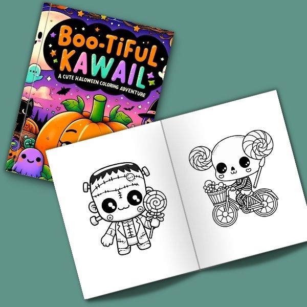Boo-tiful Kawaii: A Cute Halloween Coloring Book Adventure