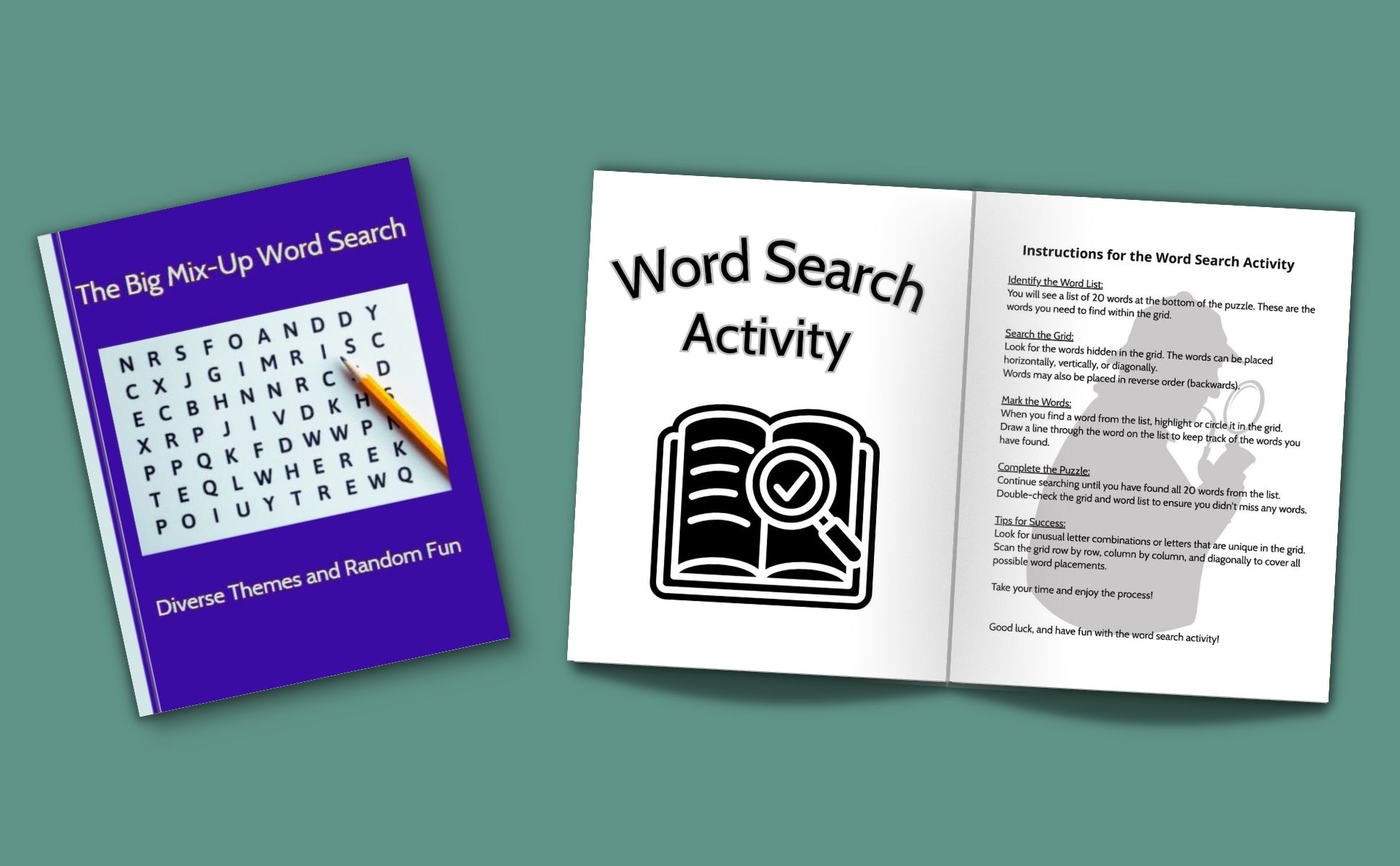 The Big Mix Up Word Search: Large Prints perfect gift for Teens, Adults and Senior