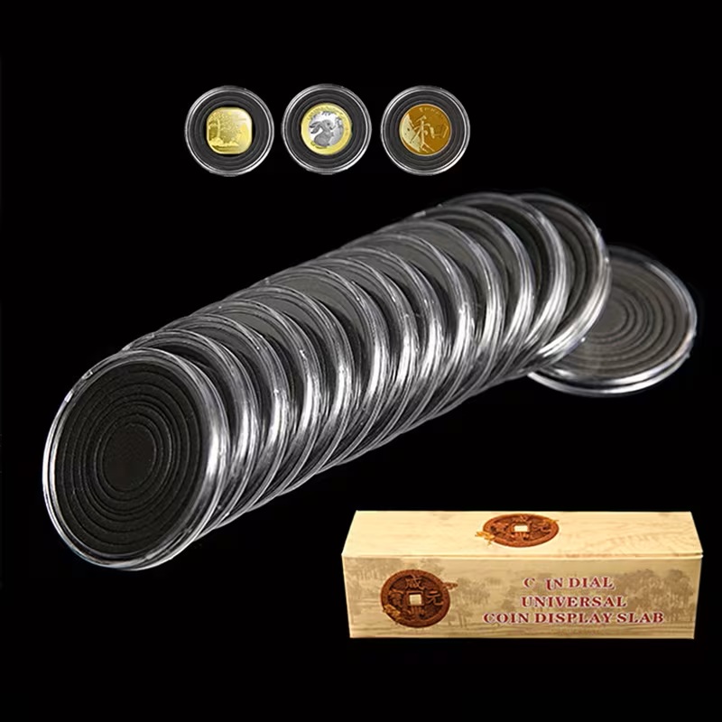 20pcs Coin Capsules Box with Black Washer