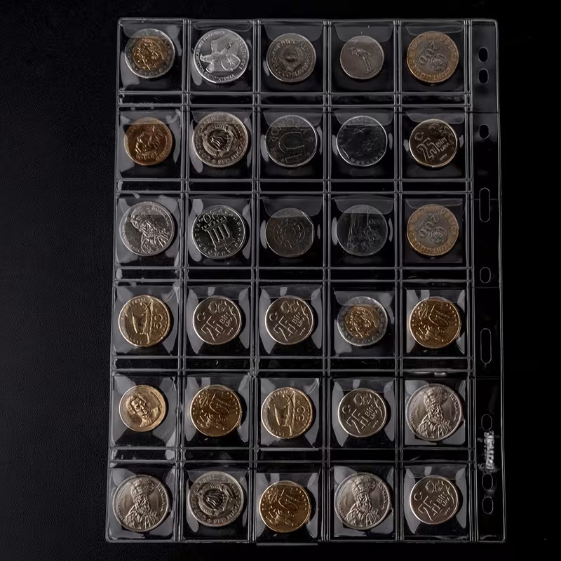 120 Pocket Coin Holders - 4 Loose-Leaf Binders