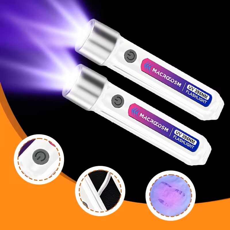 UV with 2 Lighting Modes, USB Rechargeable