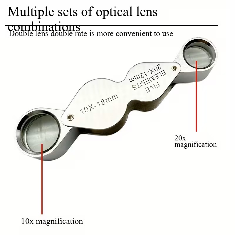 Magnifier, Dual Lens Design (10X/20X)
