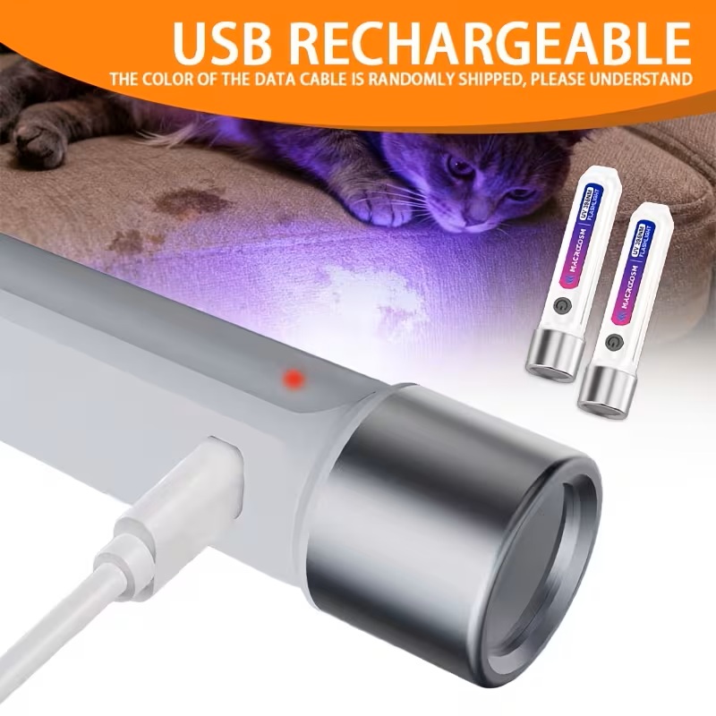 UV with 2 Lighting Modes, USB Rechargeable