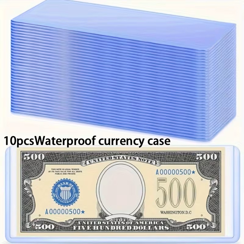 10pcs Hard Banknote Case