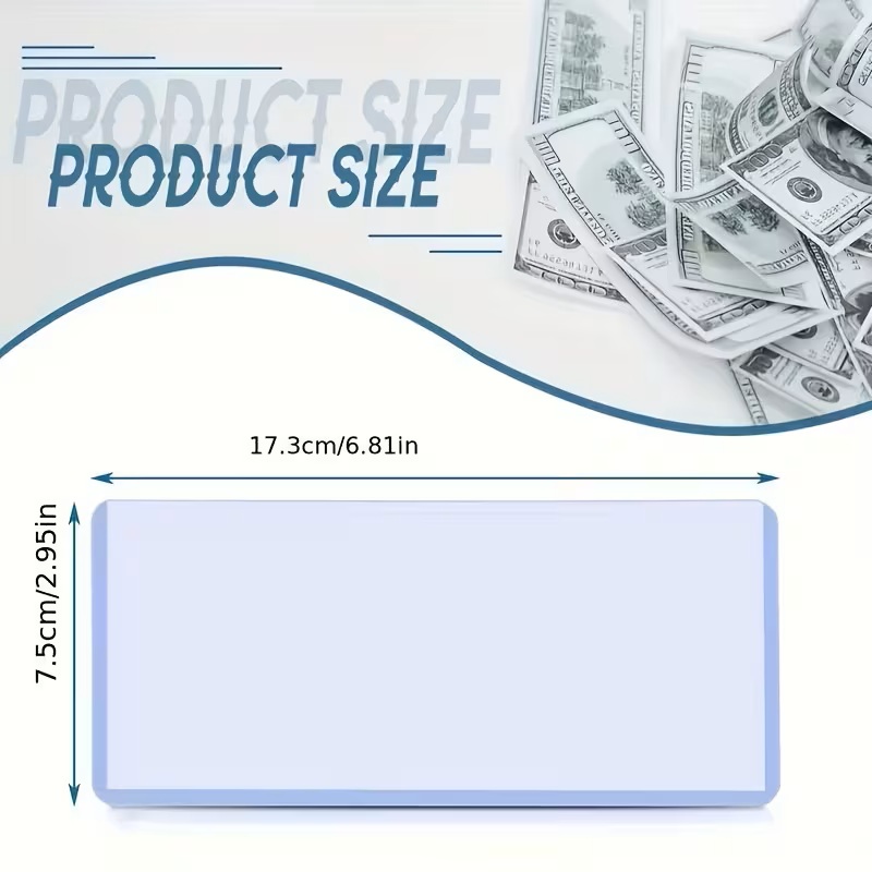 10pcs Hard Banknote Case