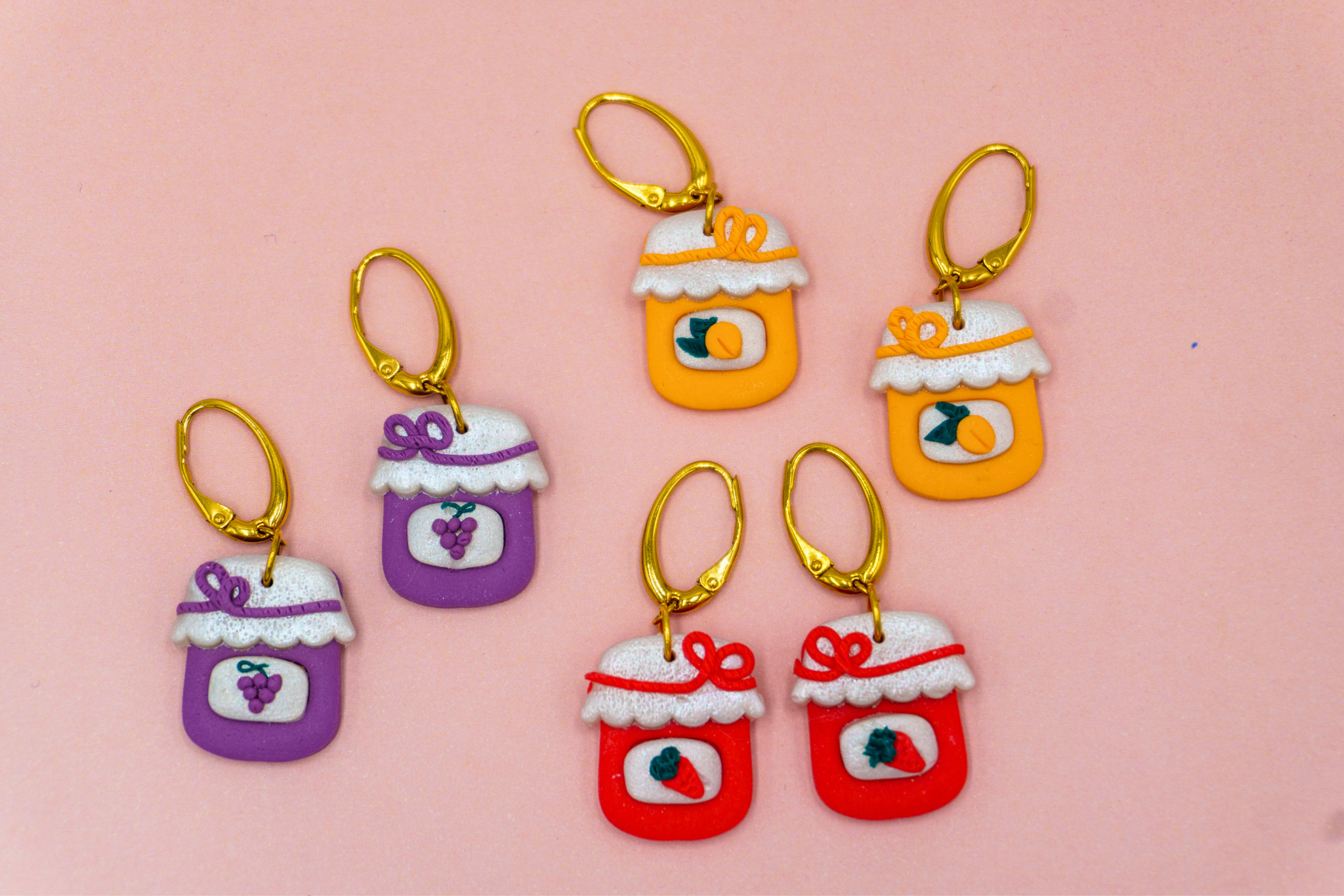 Boucles d'oreilles "LES CONFITURES DE COLETTE"