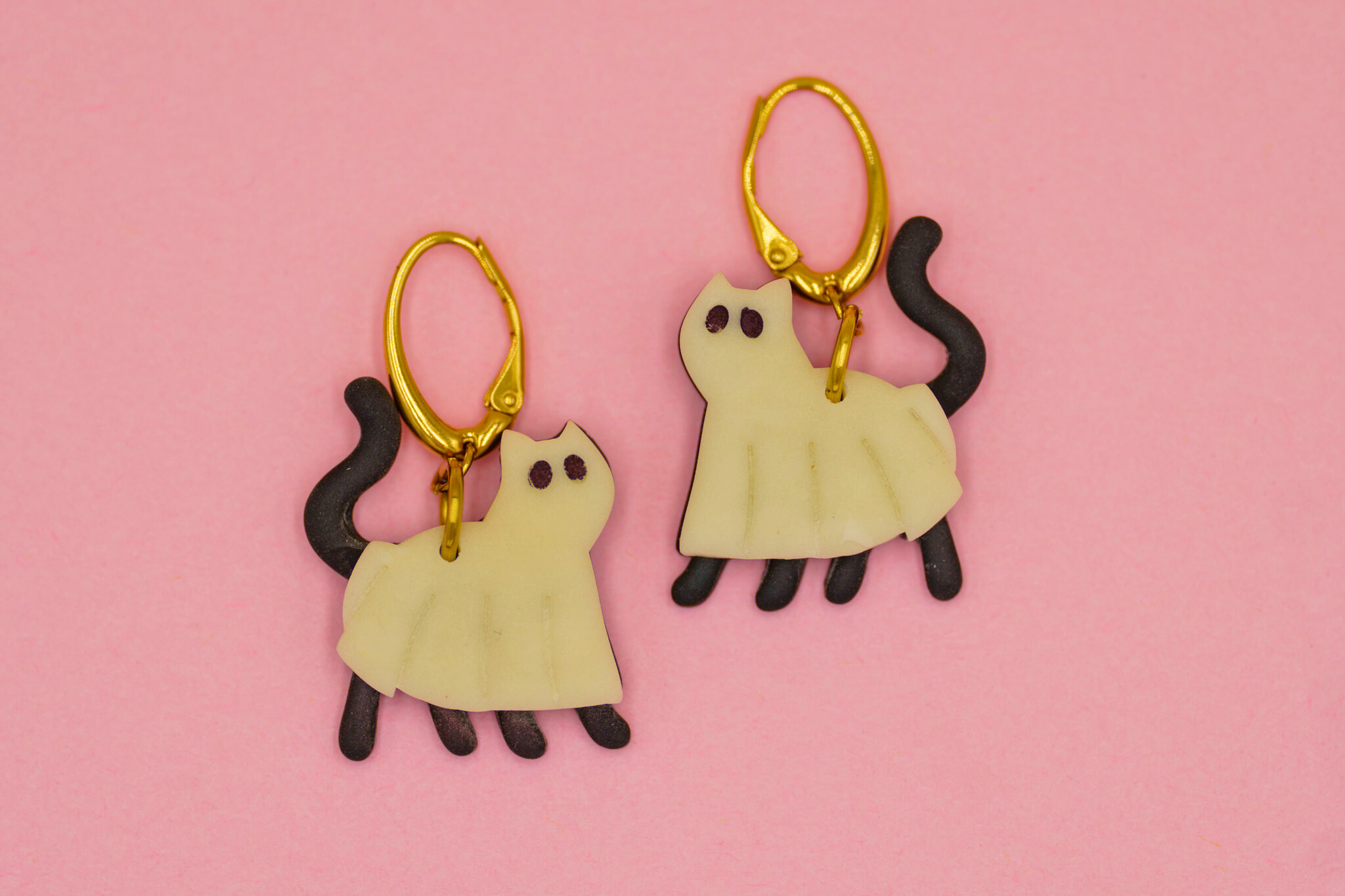 Boucles d'oreilles "OFELIA" - (modèle phosphorescent)
