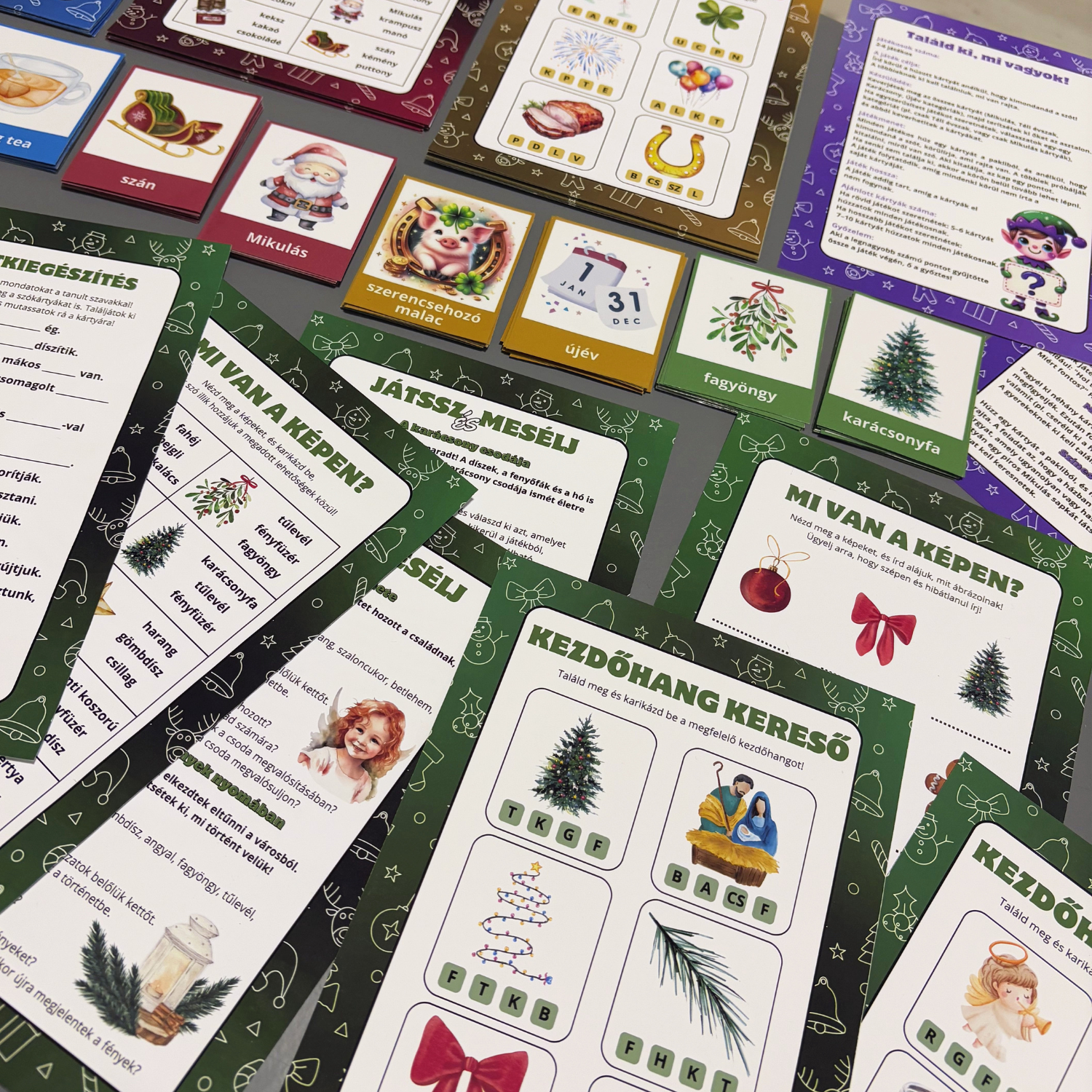 81db szókártya és kreatív feladatok, játékok 7+ éveseknek