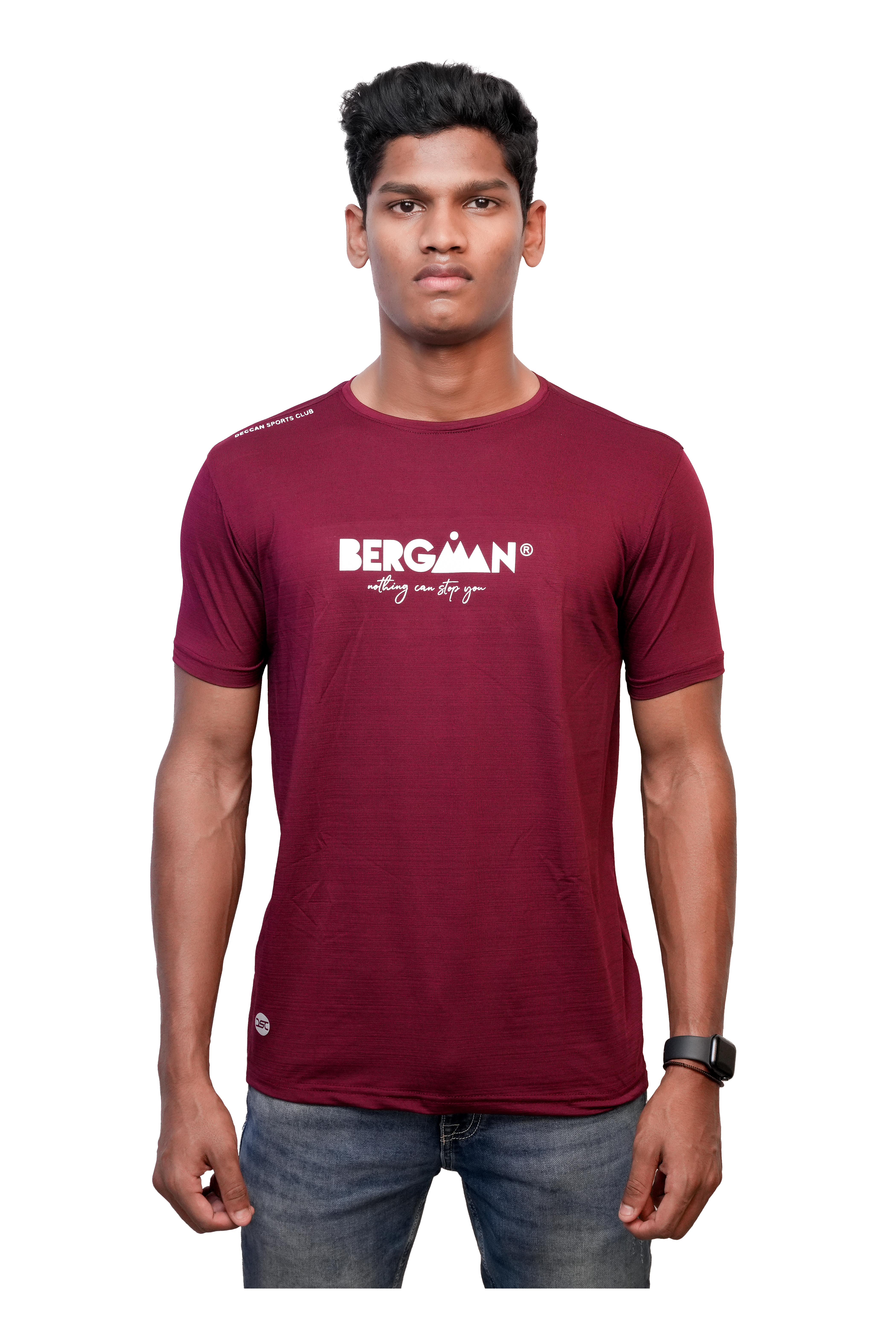 Bergman Maroon Tshirt Men's