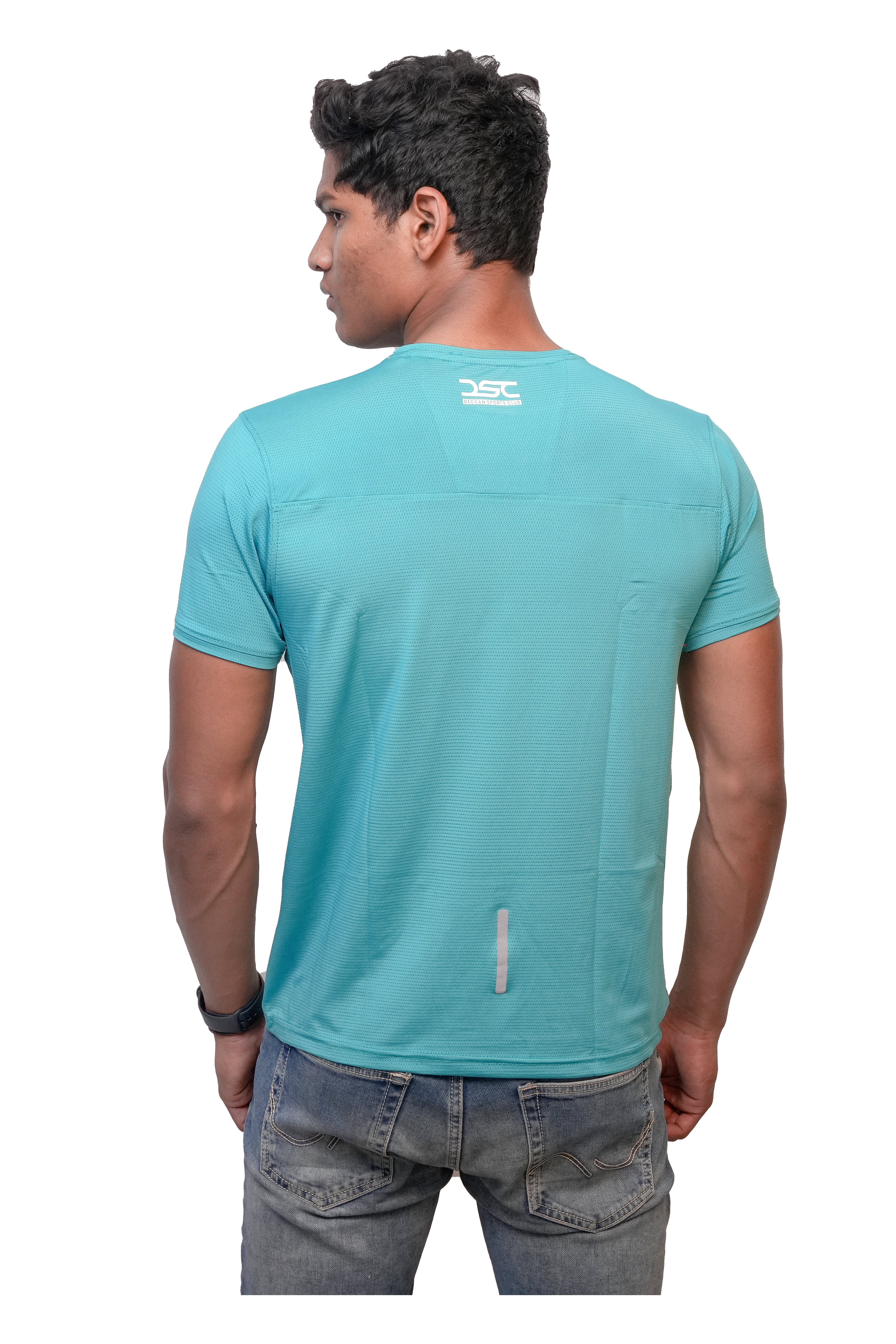 Bergman Unisex Aqua Blue T-shirt with M Logo