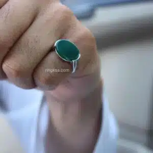 خاتم فضة رجالي ناعم