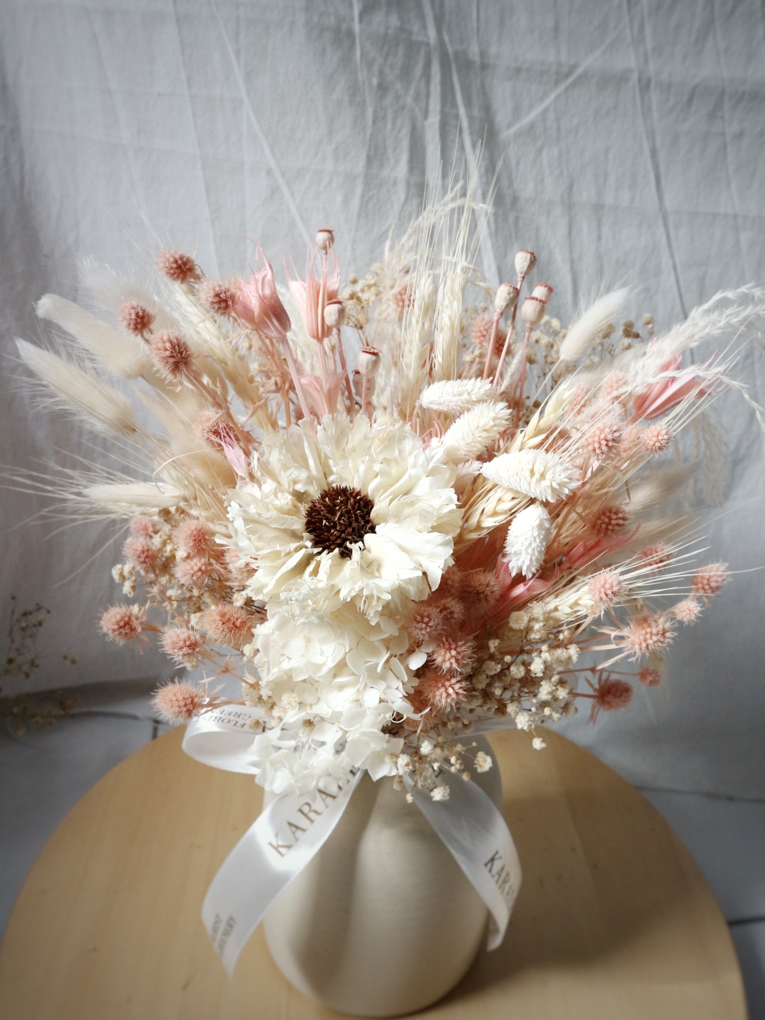 Anemone Preserved & Dried Vase