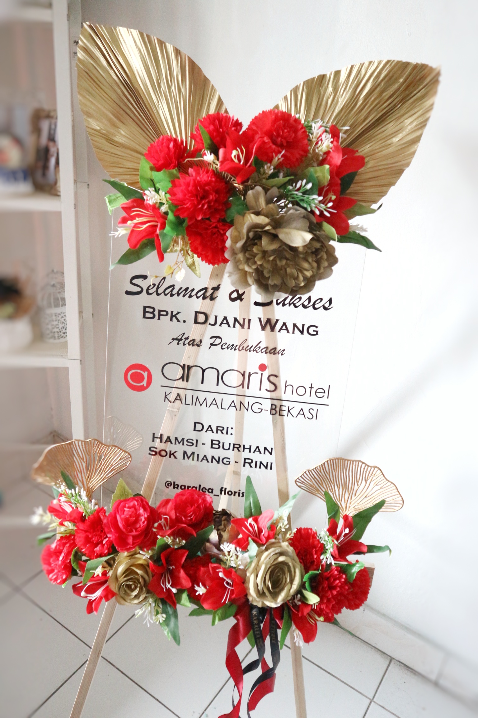 Standing Sign Acrylic Transparant (130 cm)