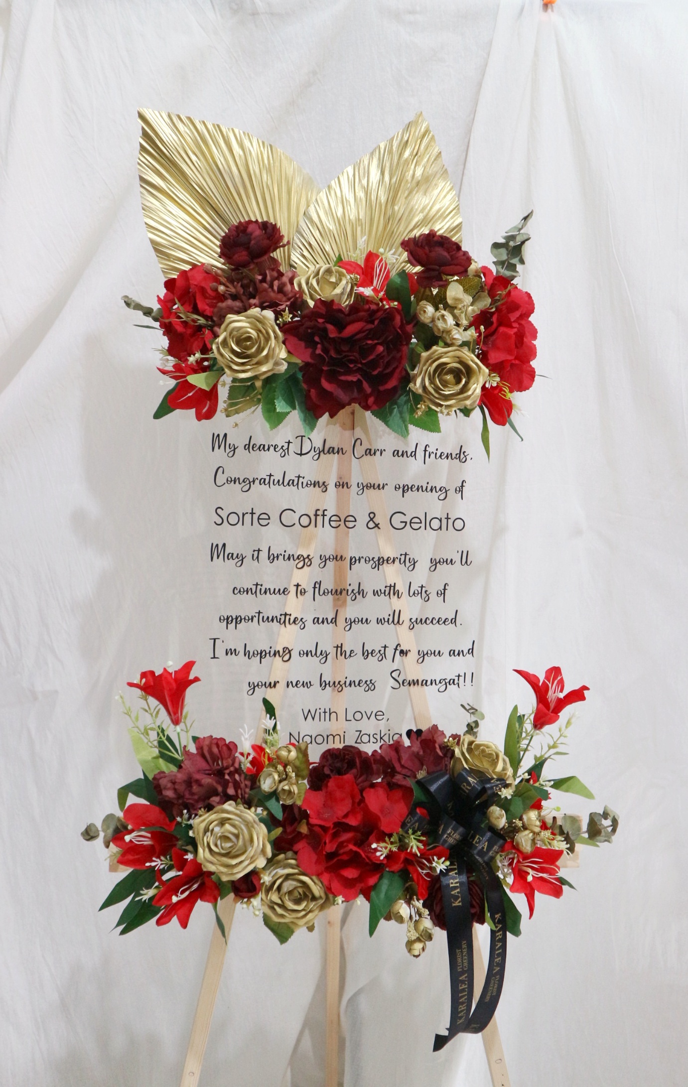 Standing Sign Acrylic Transparant (130 cm)