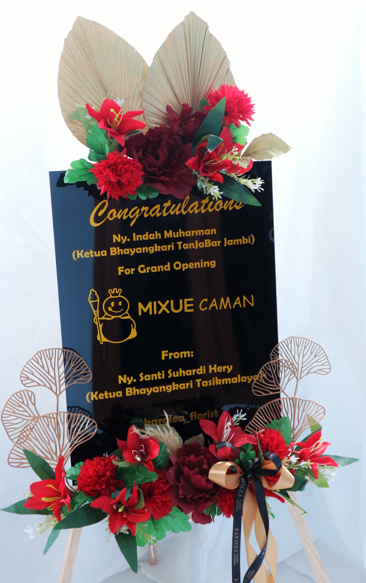 Standing Sign Acrylic Transparant (130 cm)
