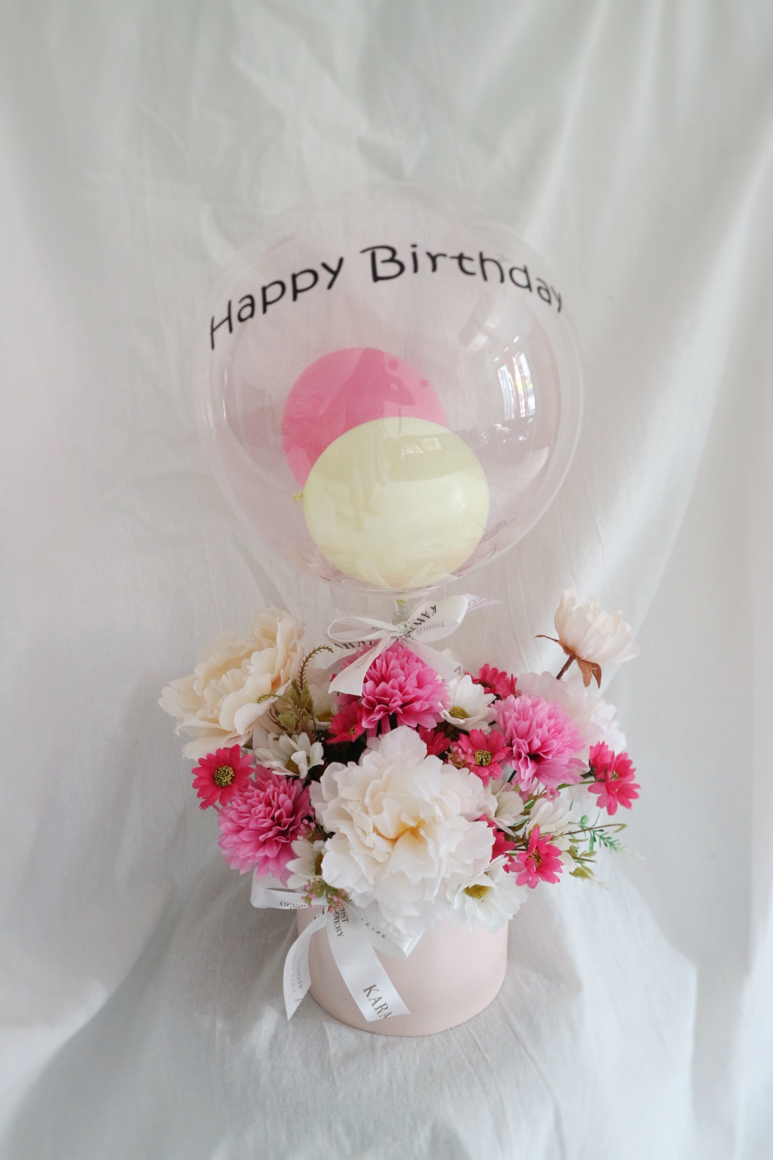 Flowerbox and Balloon (Artificial Flower)