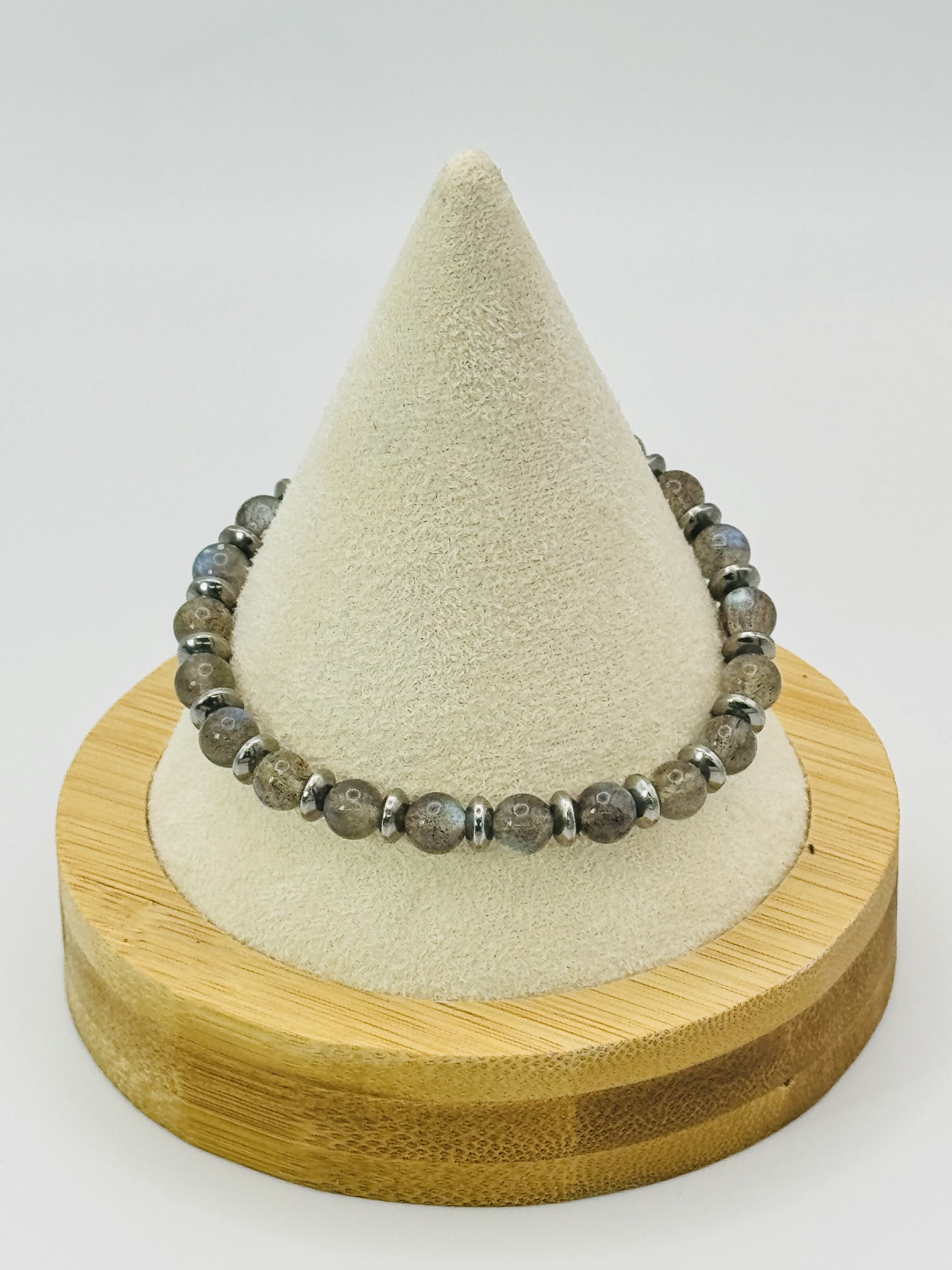 Bracelet Labradorite 6mm en pierres naturelles 