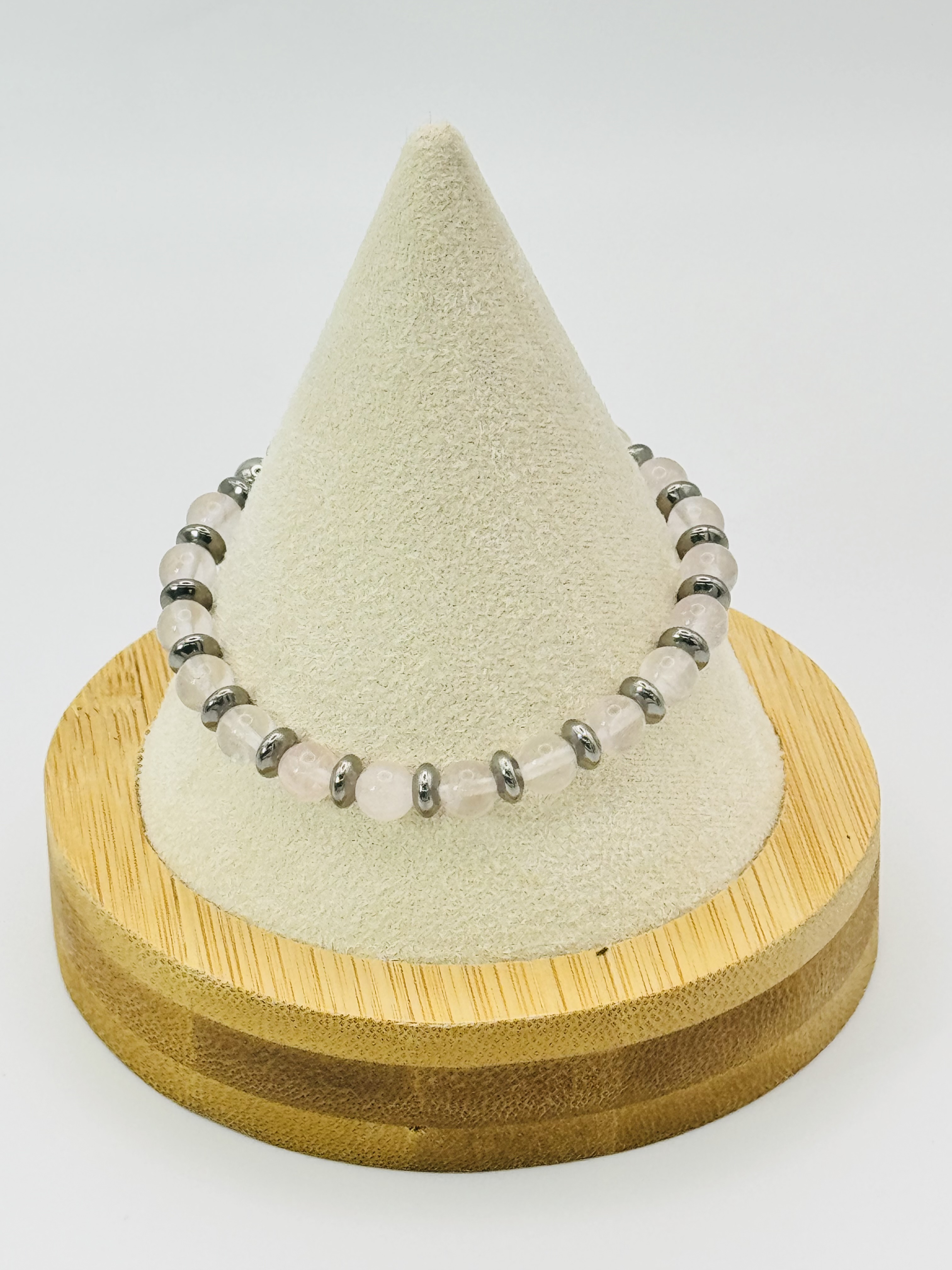  Bracelet en Quartz Rose – Amour & Douceur