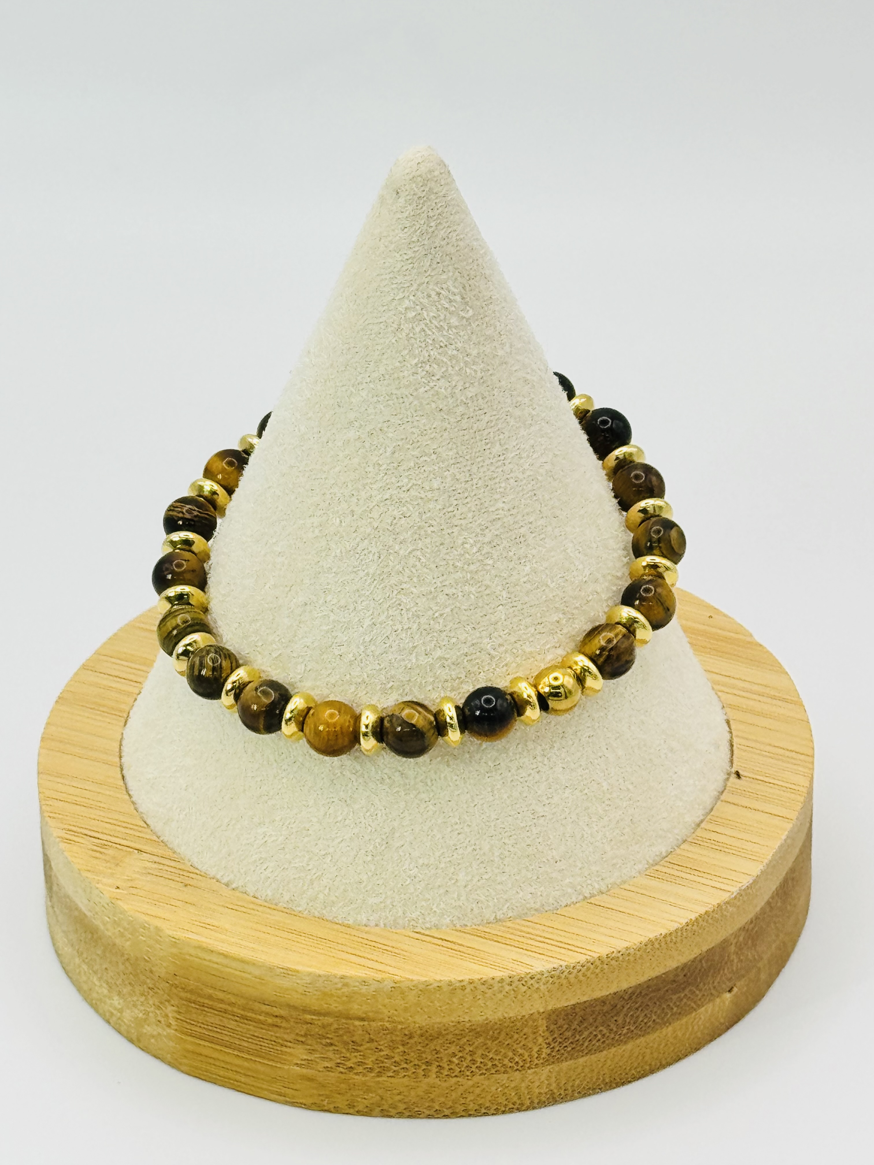 Bracelet Oeil de tigre 6mm pierres naturelles