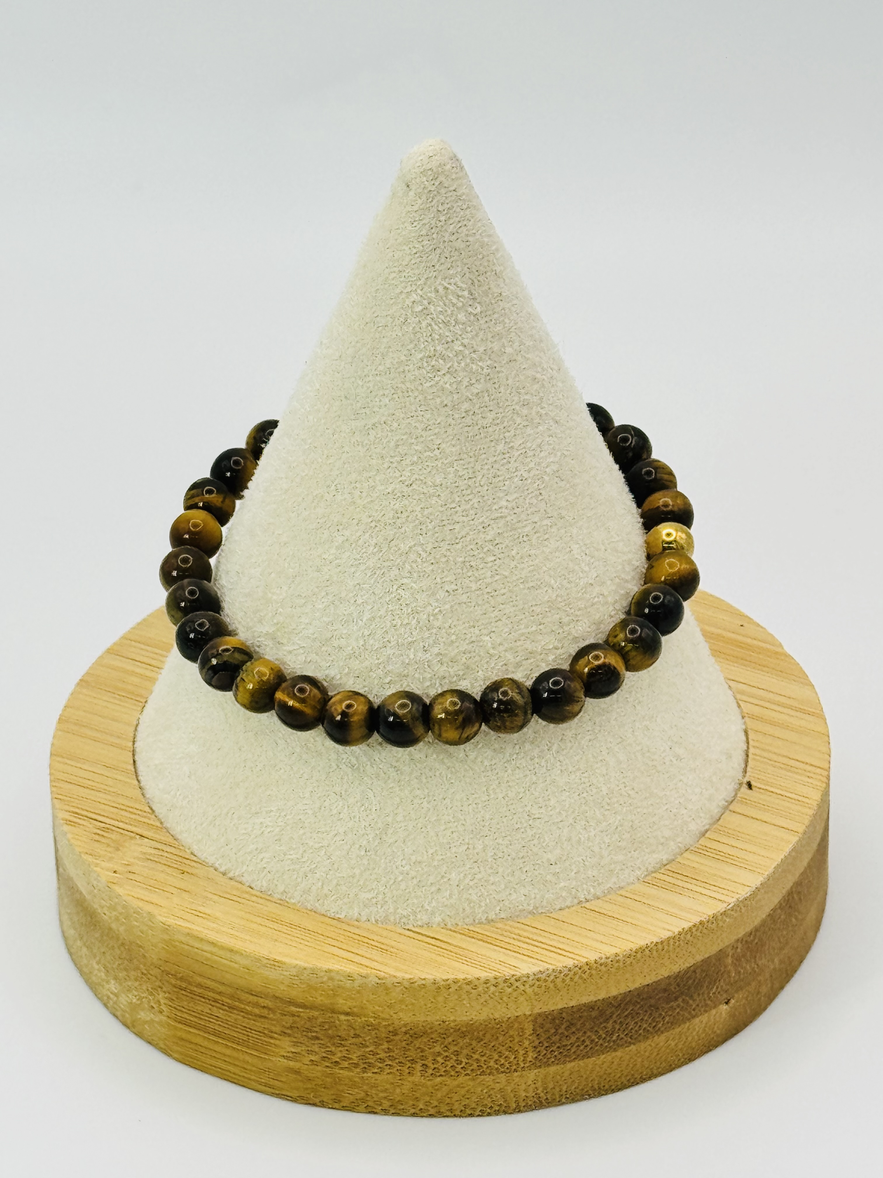 Bracelet Oeil de tigre 6mm pierres naturelles