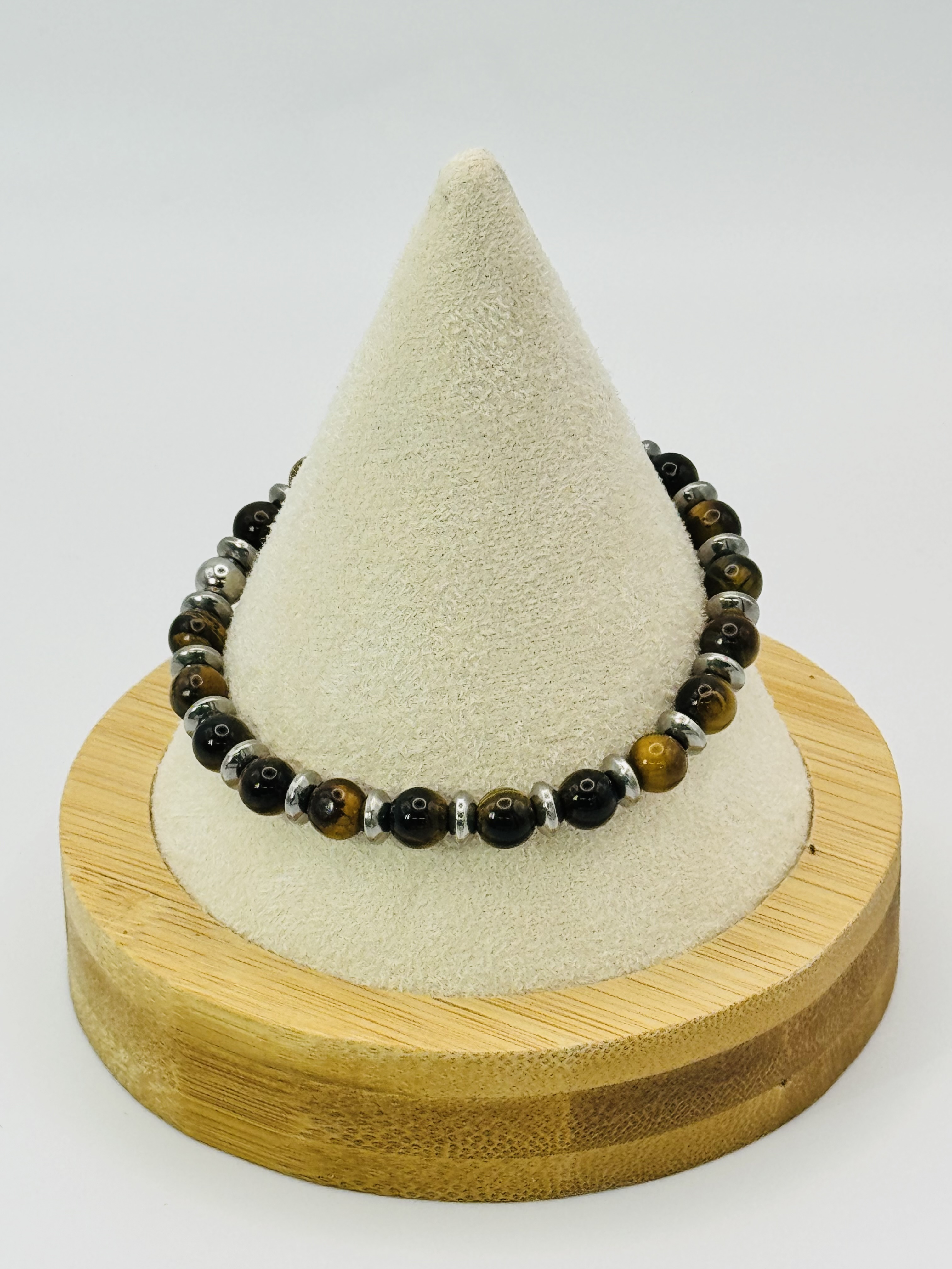 Bracelet Oeil de tigre 6mm pierres naturelles