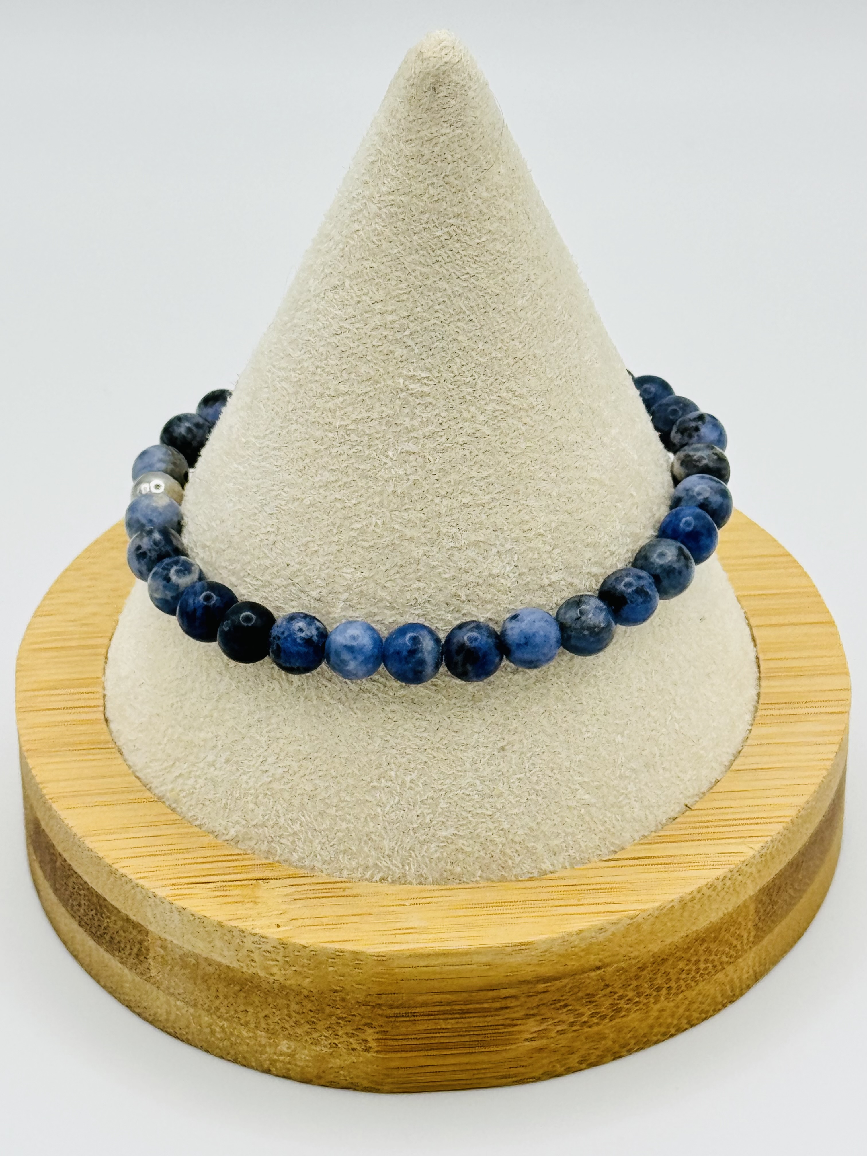 Bracelet Sodalite 6mm en pierres naturelles 