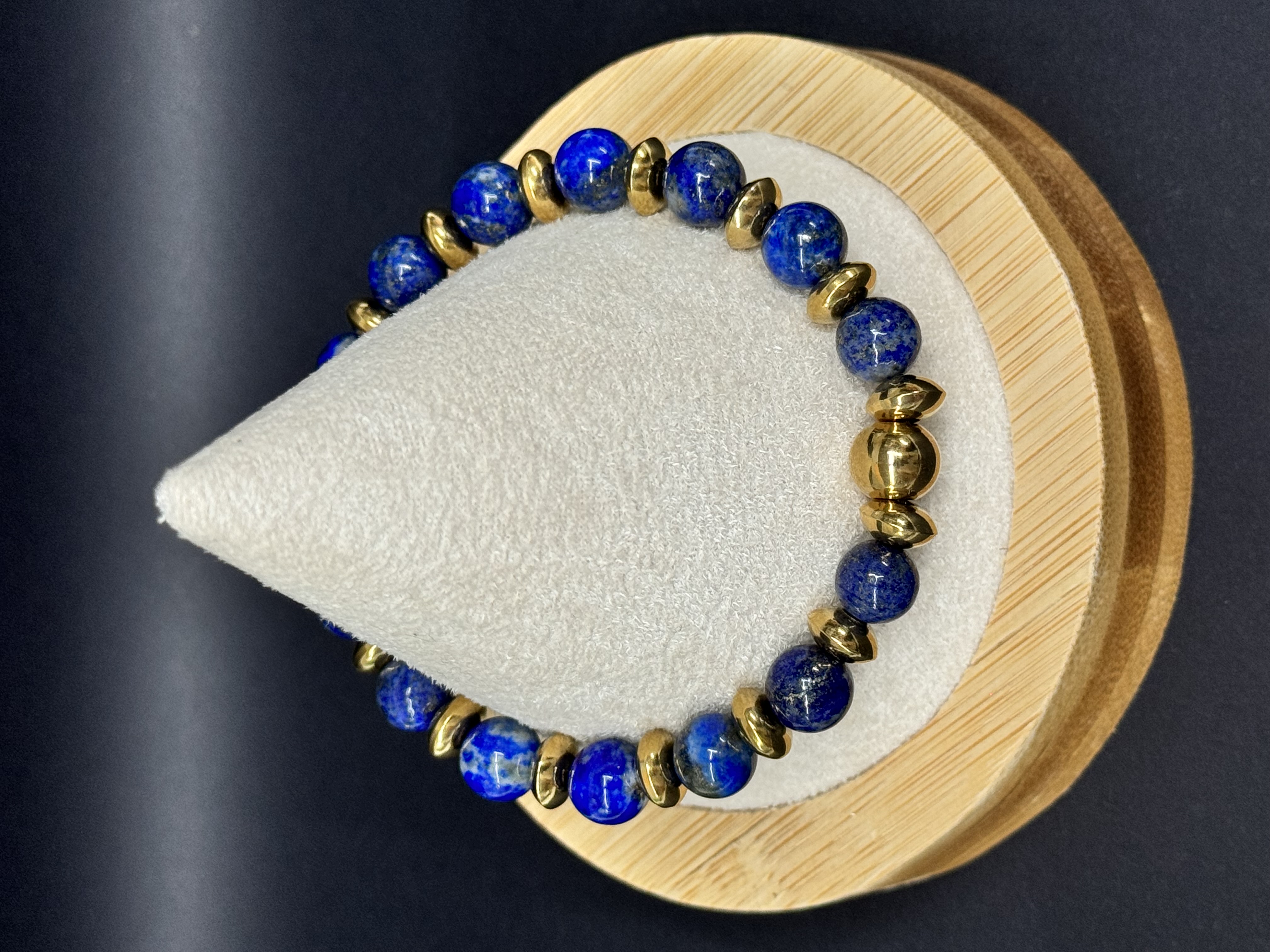 Bracelet Lapis-lazuli 8 mm pierres naturelles