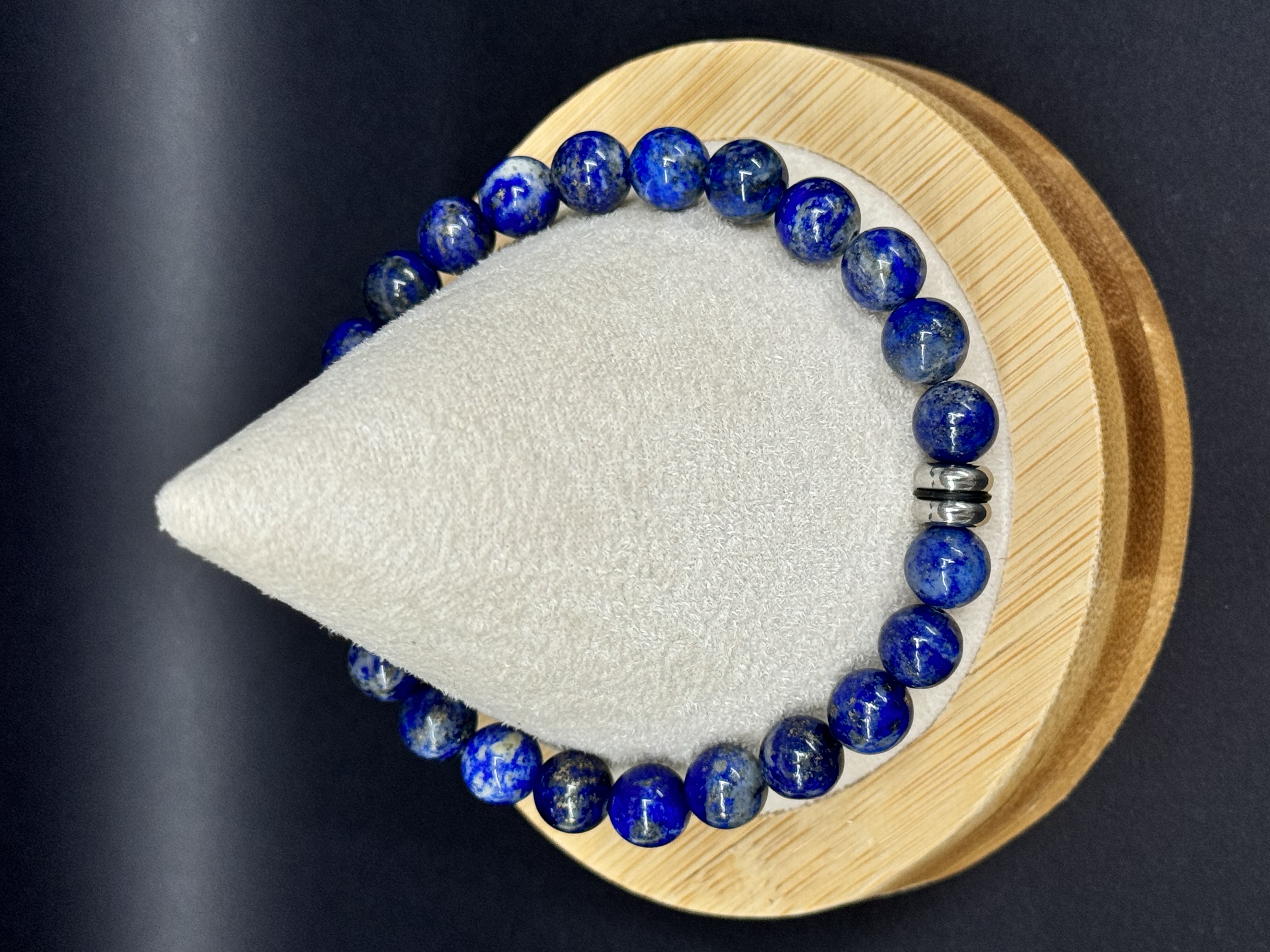 Bracelet Lapis-lazuli 8 mm pierres naturelles