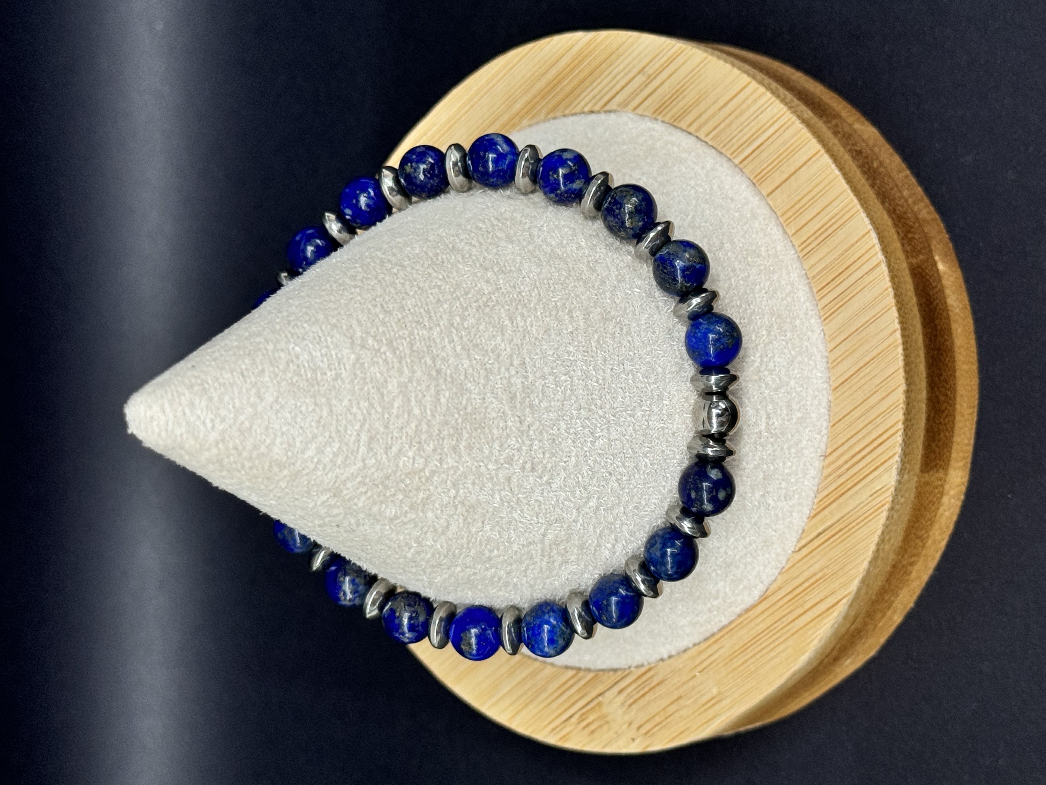 Bracelet Lapis-lazuli 8 mm pierres naturelles