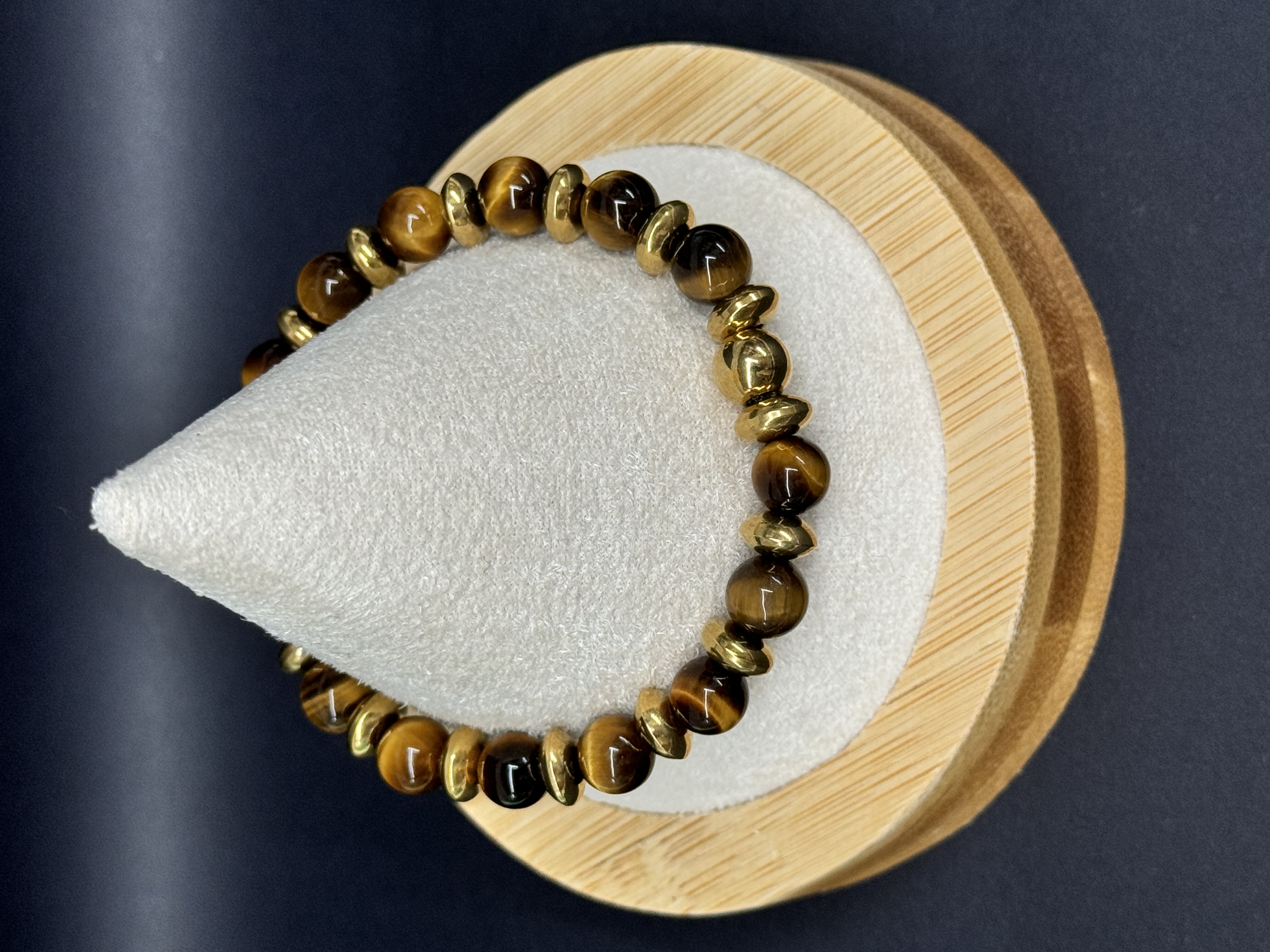 Bracelet Oeil de tigre 8mm pierres naturelles