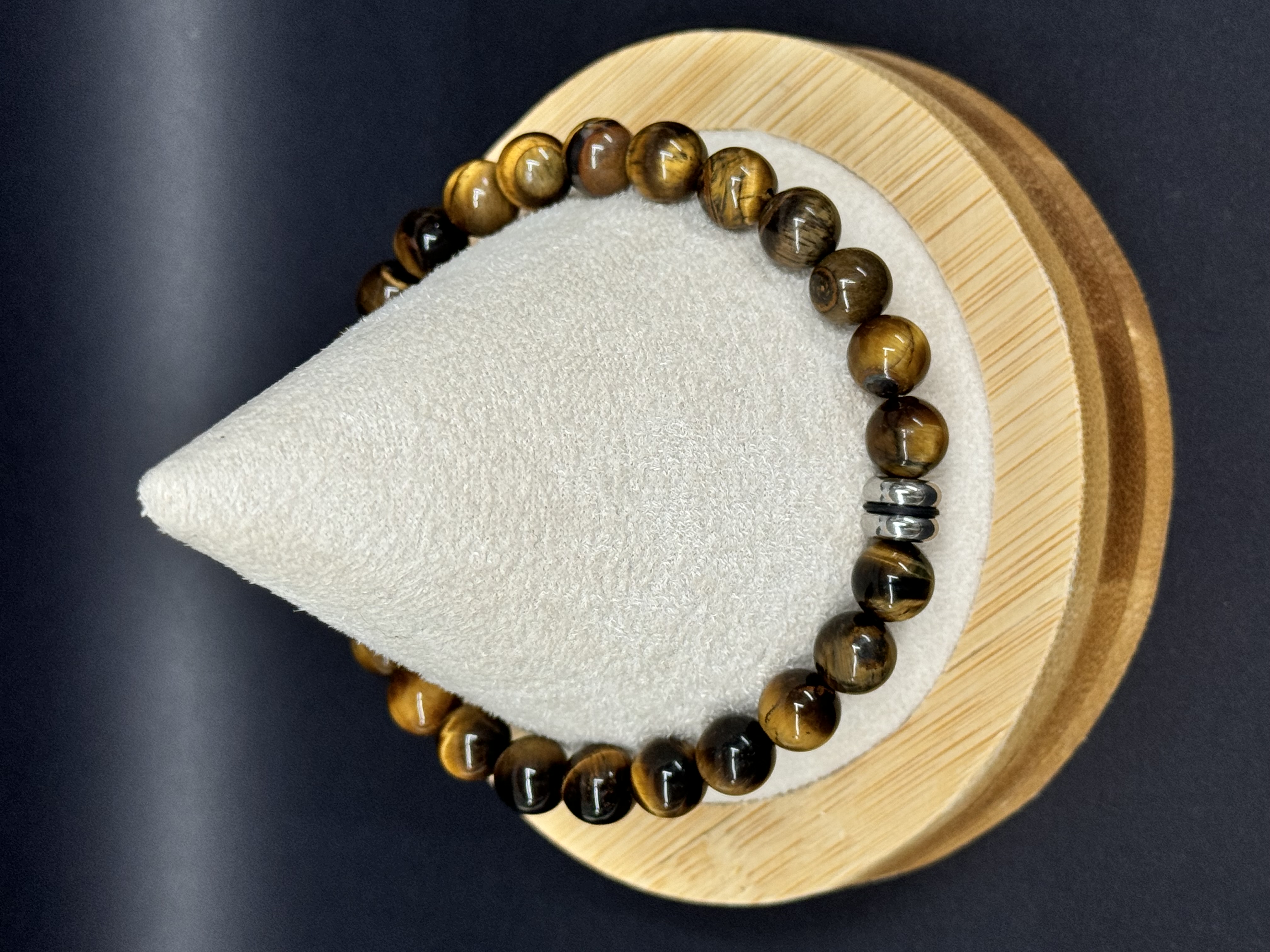 Bracelet Oeil de tigre 8mm pierres naturelles