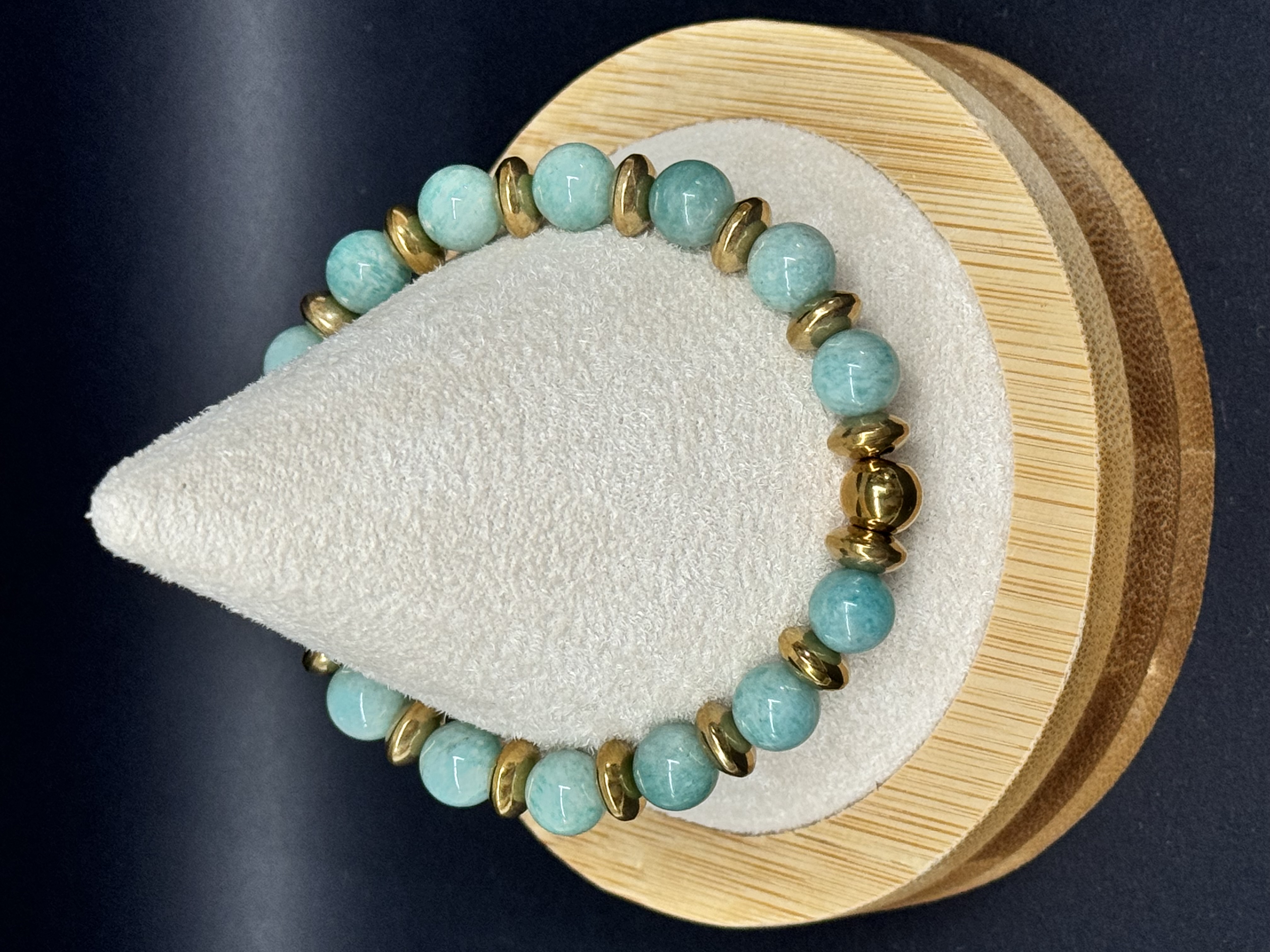 Bracelet d’Amazonite 8mm en pierres naturelles 