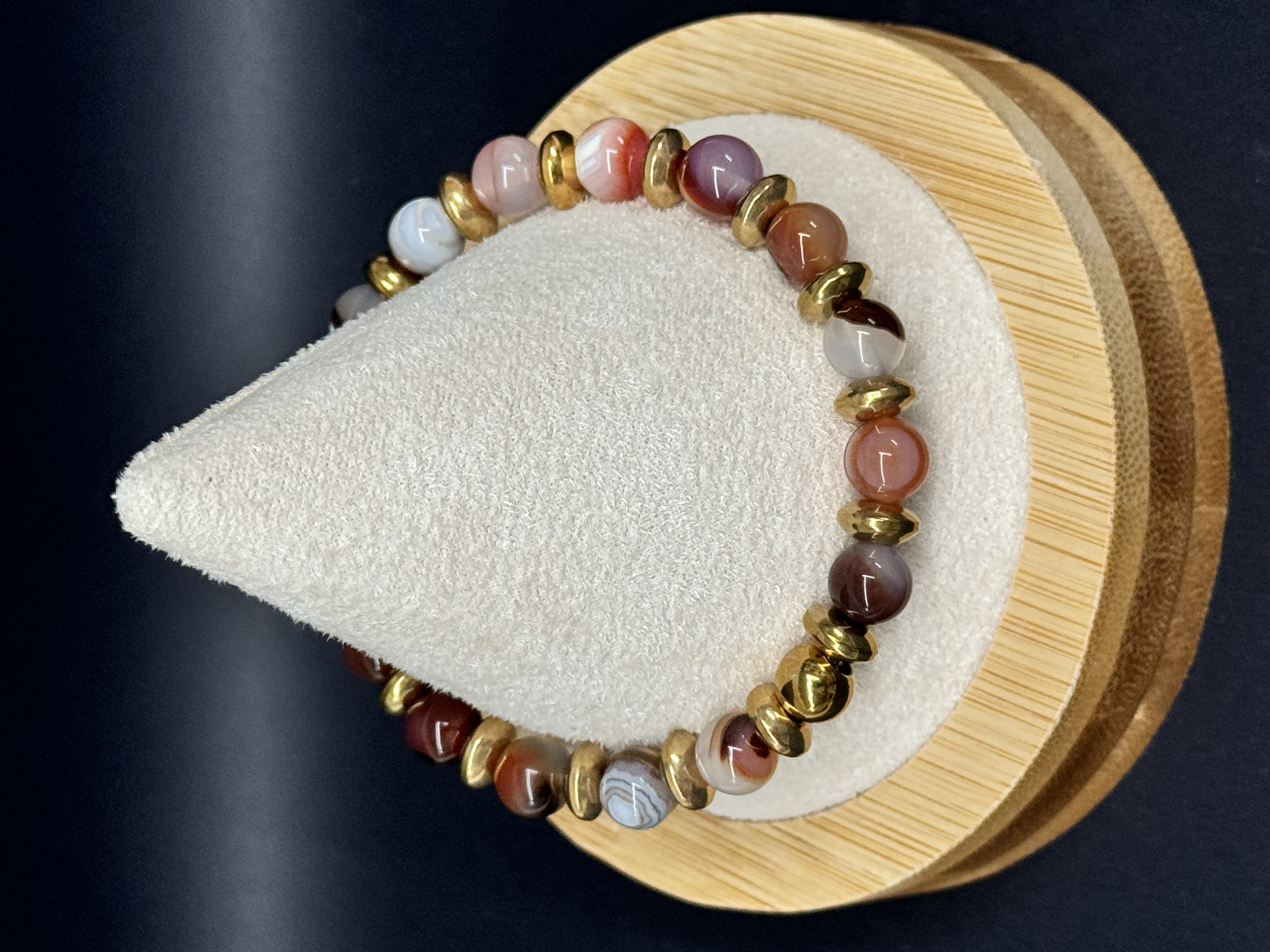 Bracelet de Sardoine 8mm en pierres naturelles 