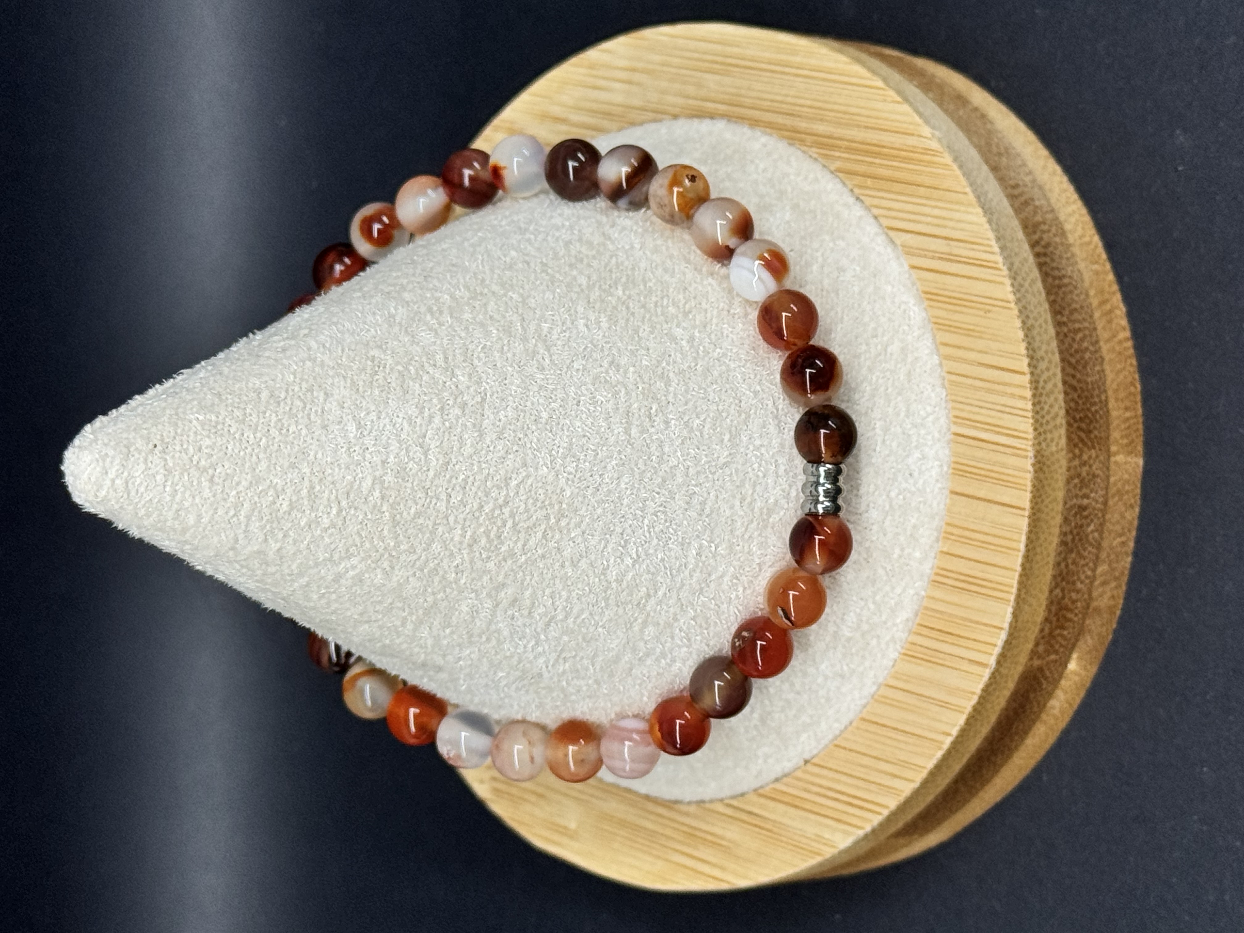Bracelet de Sardoine 6mm en pierres naturelles 