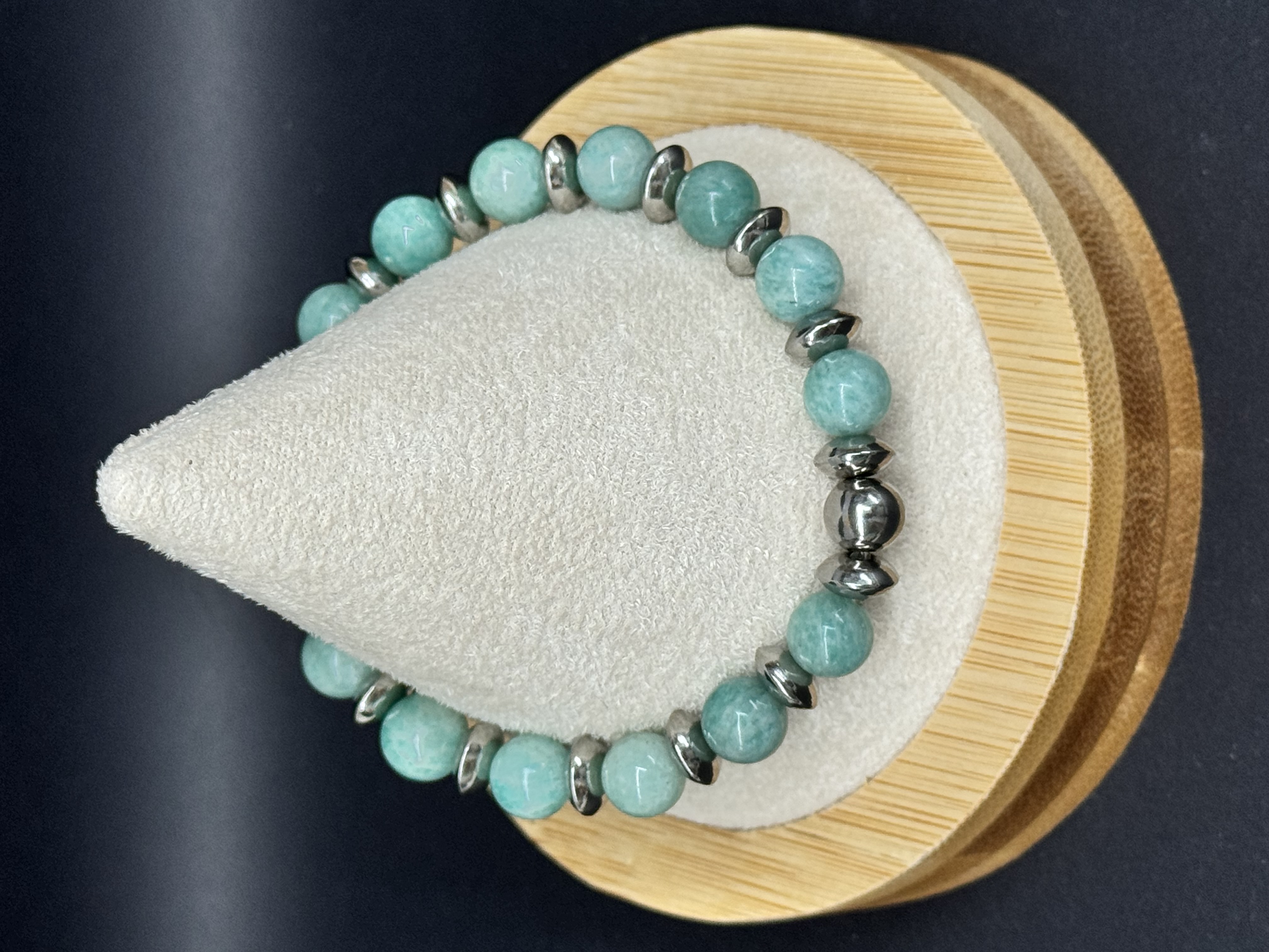 Bracelet d’Amazonite 8mm en pierres naturelles 