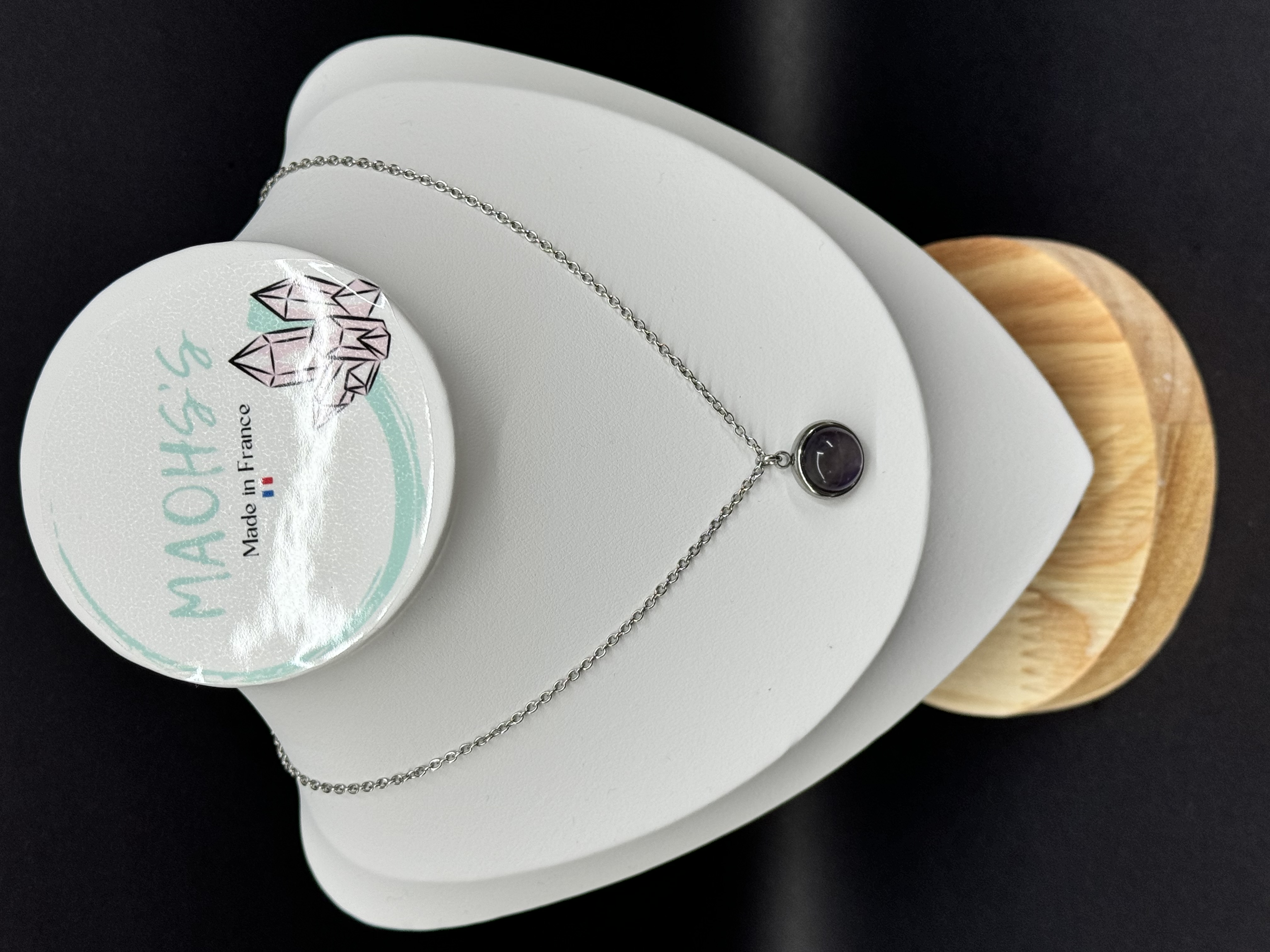 Collier pendentif Améthyste 