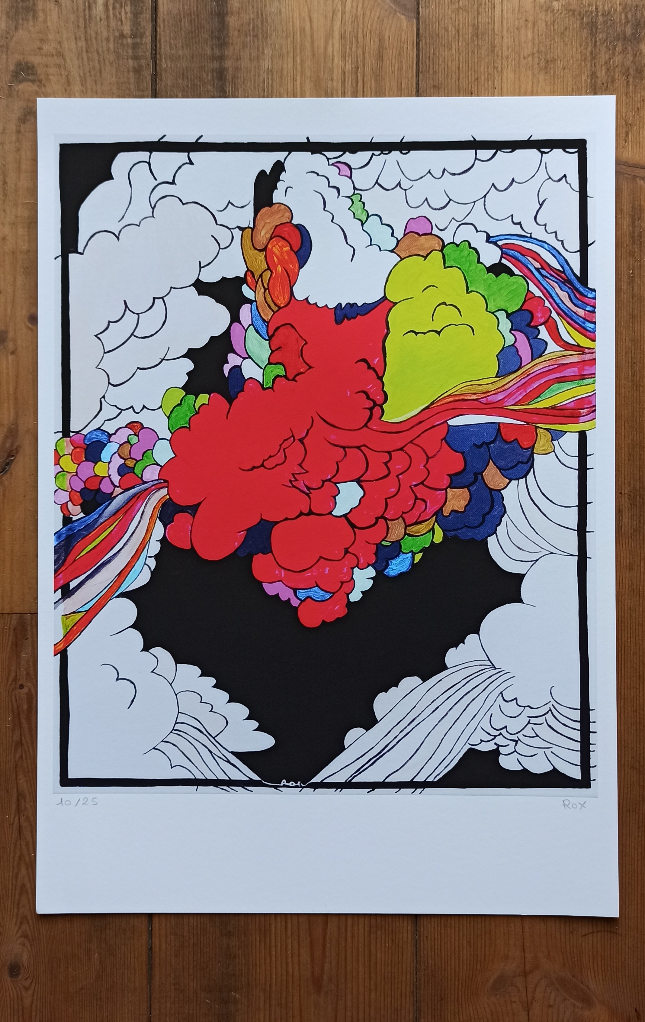 Tirage d'Art étiquette