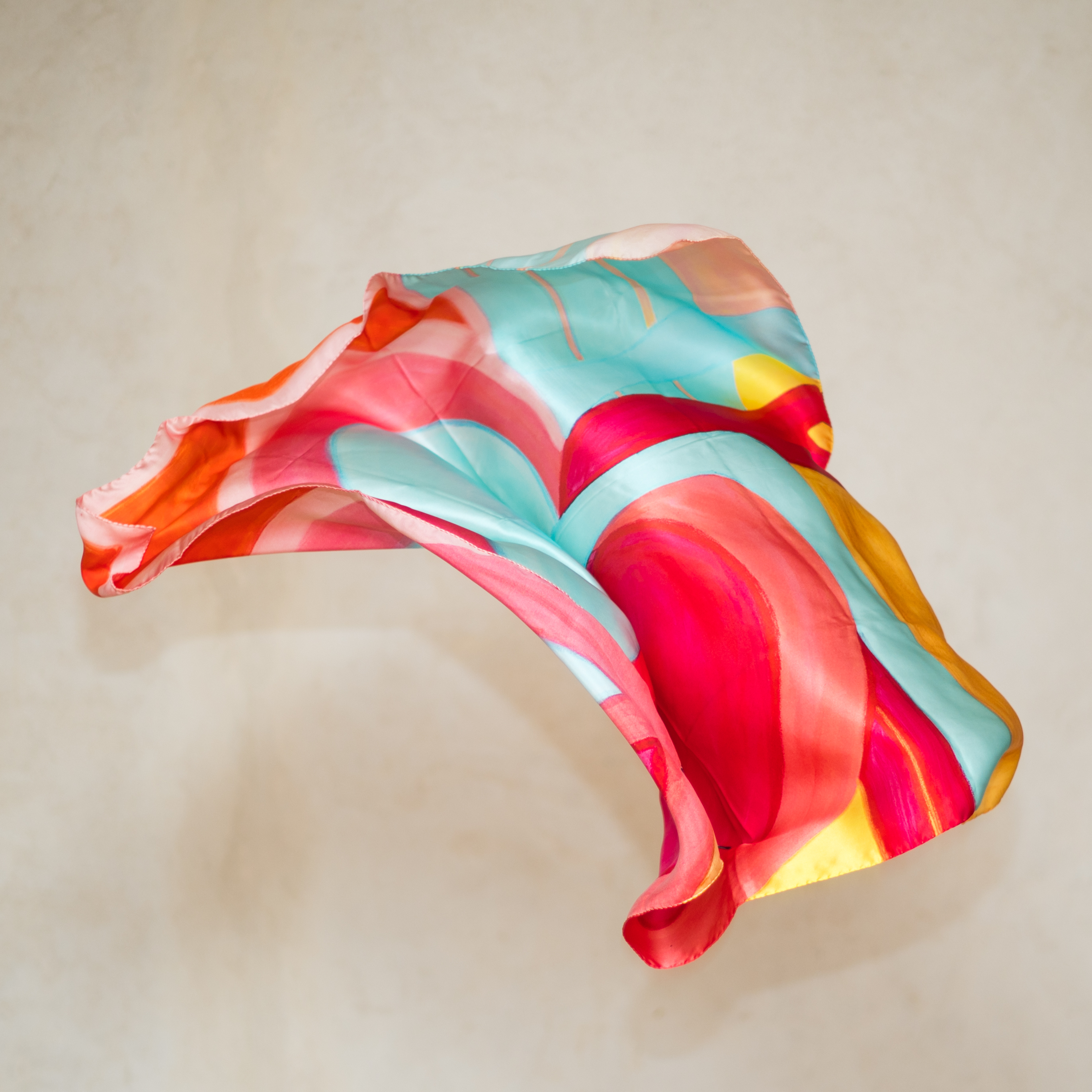 Carré de soie Coeur 90x90cm